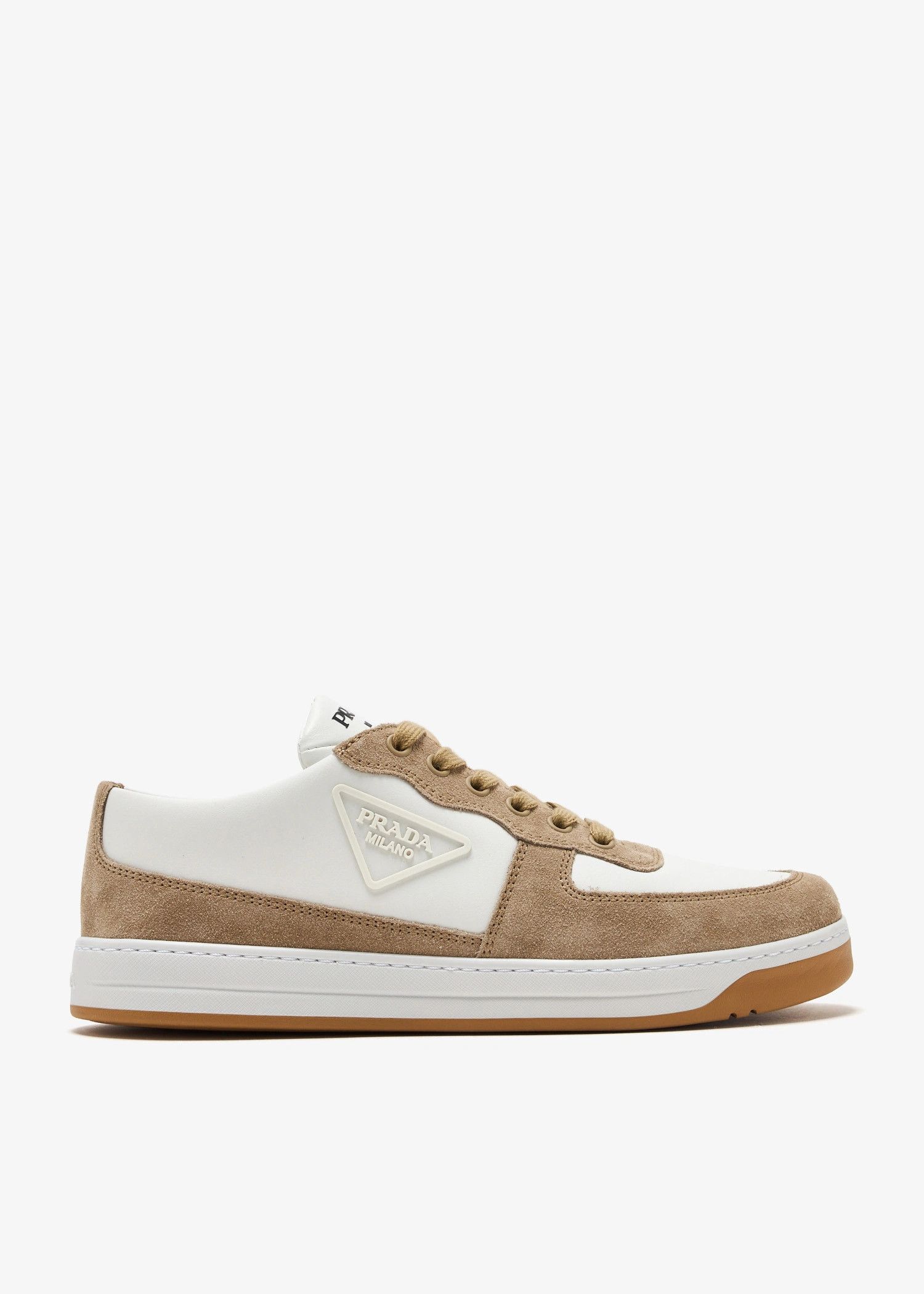 Prada o1la1rc1a0925 Downtown Sneakers in Beige/White Size US 10 / EU 43 - 1 Thumbnail