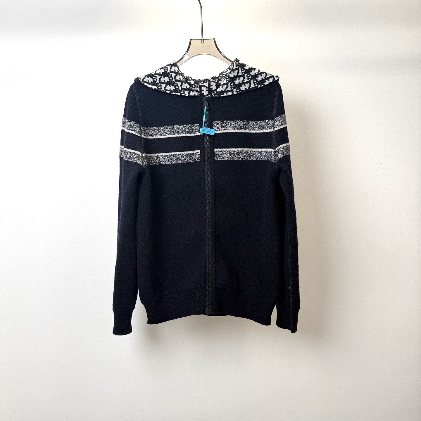 Dior Dior Oblique Knit Zip Hoodie Size IT 46 Size L / US 10 / IT 46 - 1 Thumbnail