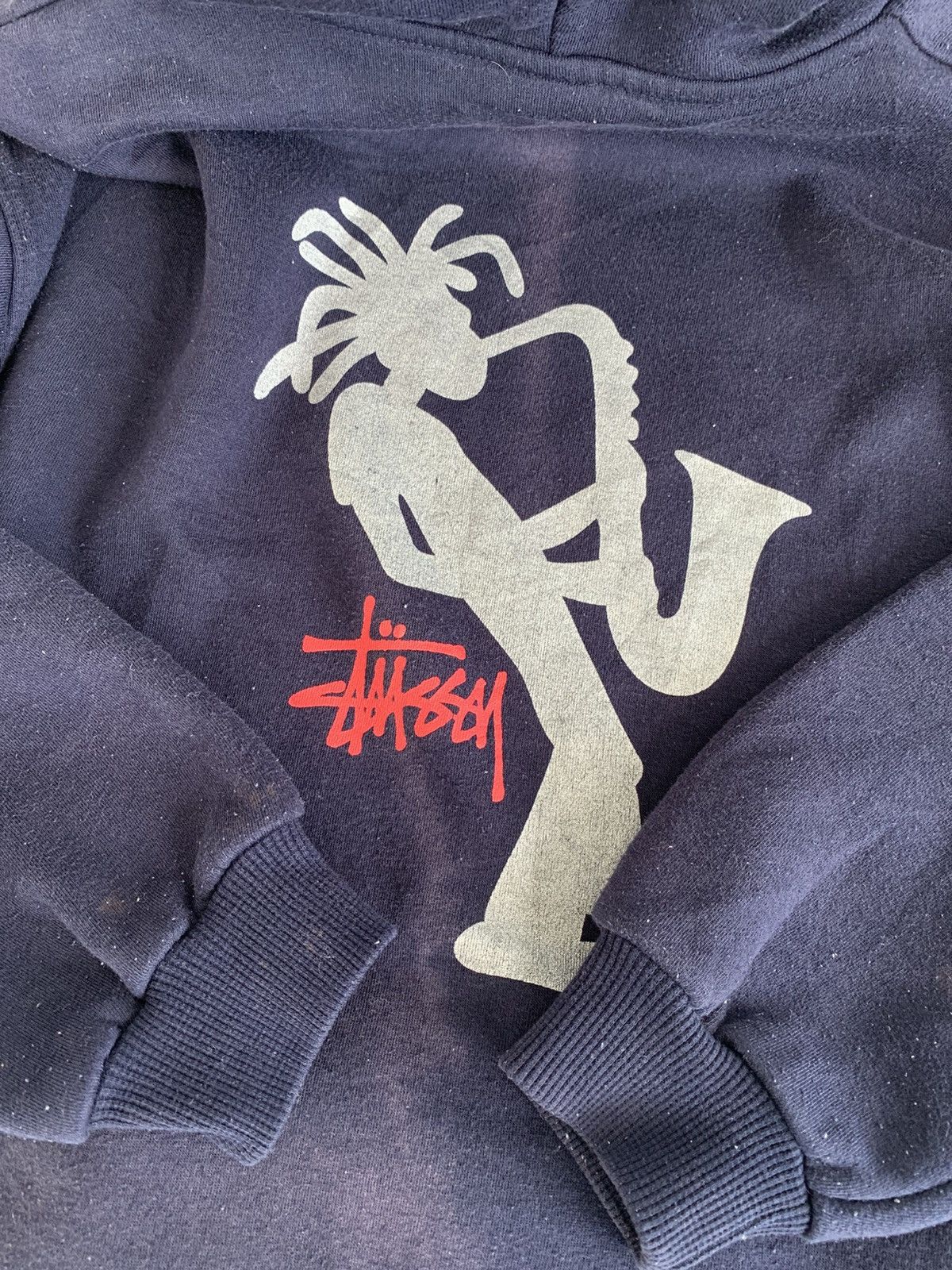 Stussy RARE Vintage Stussy Stickman Trumpet Jazzman Hoodie Size US M / EU 48-50 / 2 - 10 Thumbnail