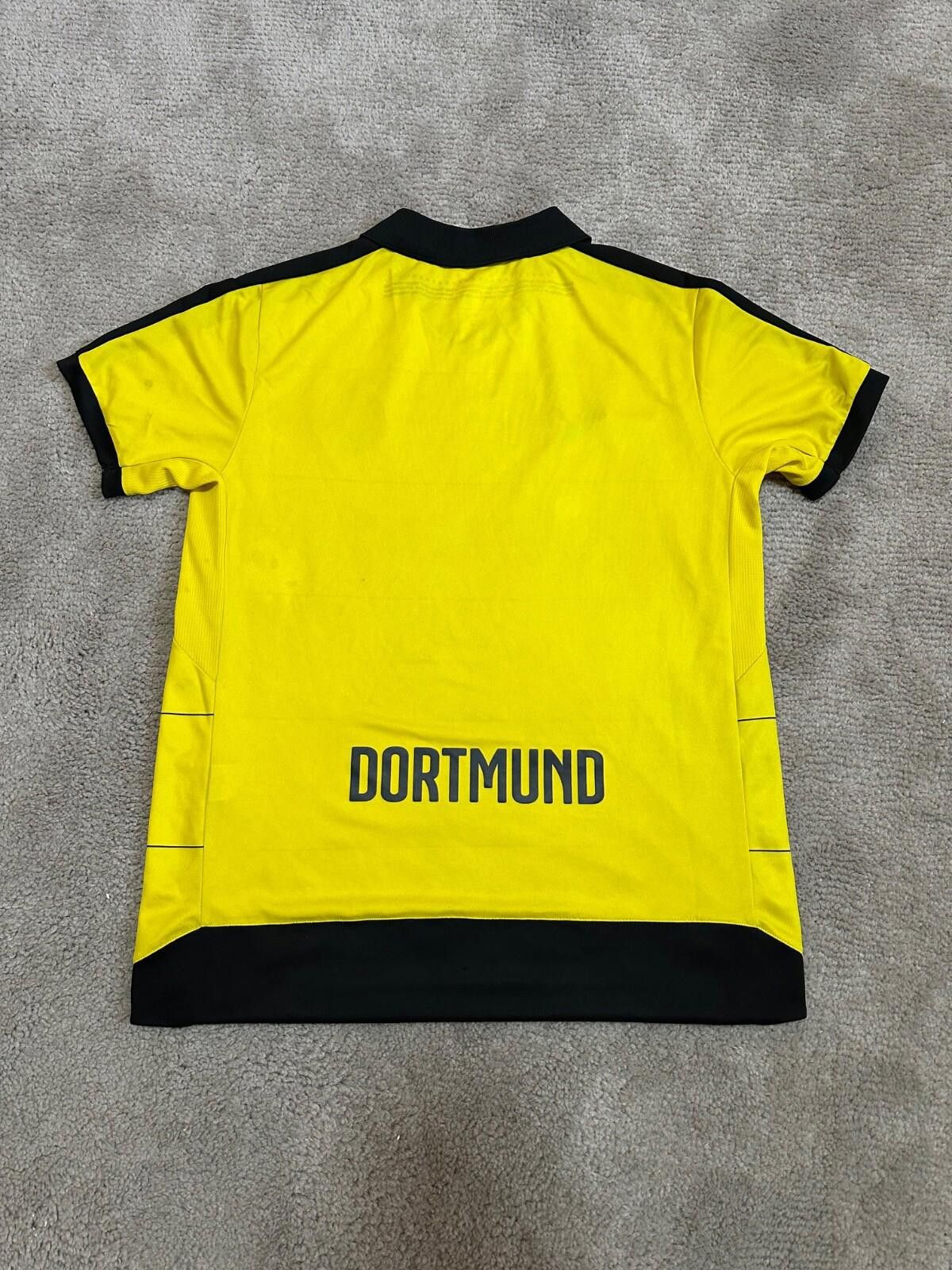 Puma Borussia Dortmund 2015/16 Home Football Shirt Soccer Jersey Size US L / EU 52-54 / 3 - 6 Thumbnail