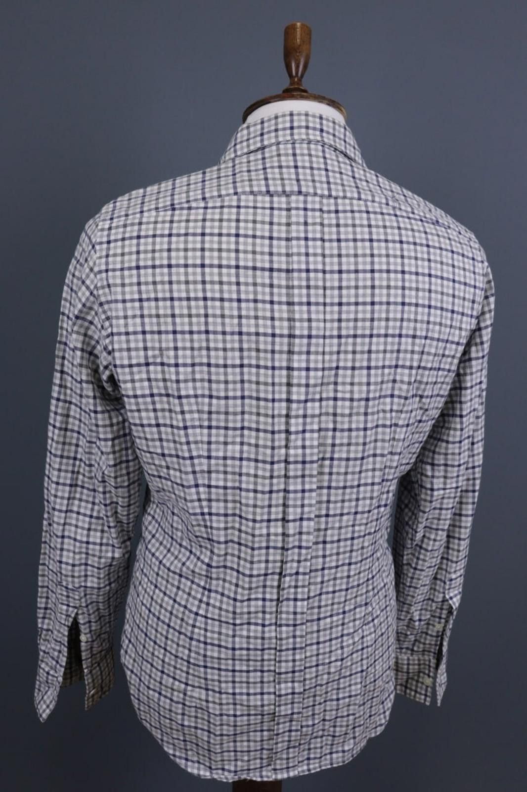 Eleventy Eleventy Multicolor Check Down Dress Shirt Size 41 / 16 Size US M / EU 48-50 / 2 - 12 Thumbnail