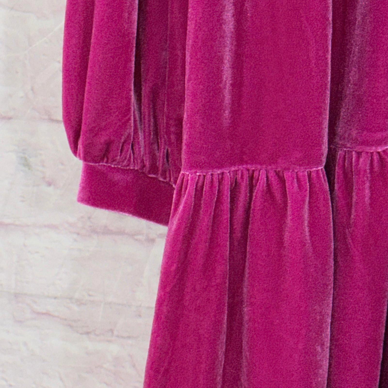 Other Jodifl Pink Velvet Ruffle Dress Medium NWT Size M / US 6-8 / IT 42-44 - 5 Thumbnail