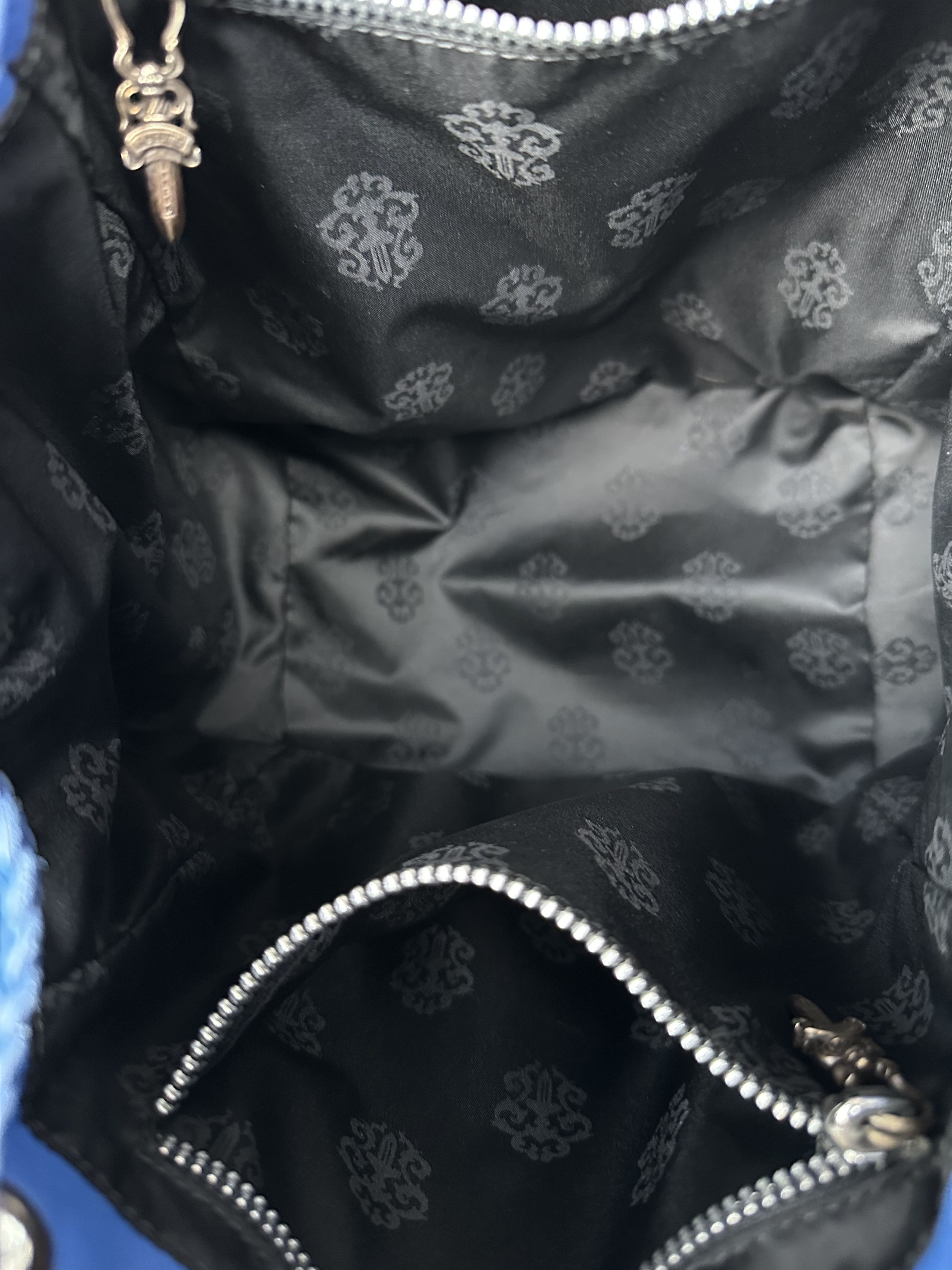 Chrome Hearts Chrome Hearts Blue Dirty Knees Chiffon Dagger Bag Size ONE SIZE - 6 Thumbnail