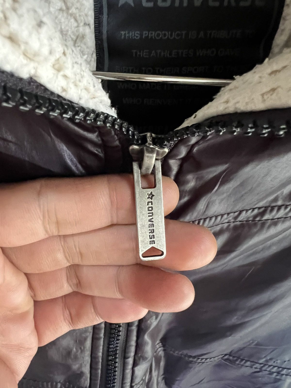 Converse 🔥Converse Full Zipper Hoodie Sherpa Jacket Size US M / EU 48-50 / 2 - 15 Thumbnail