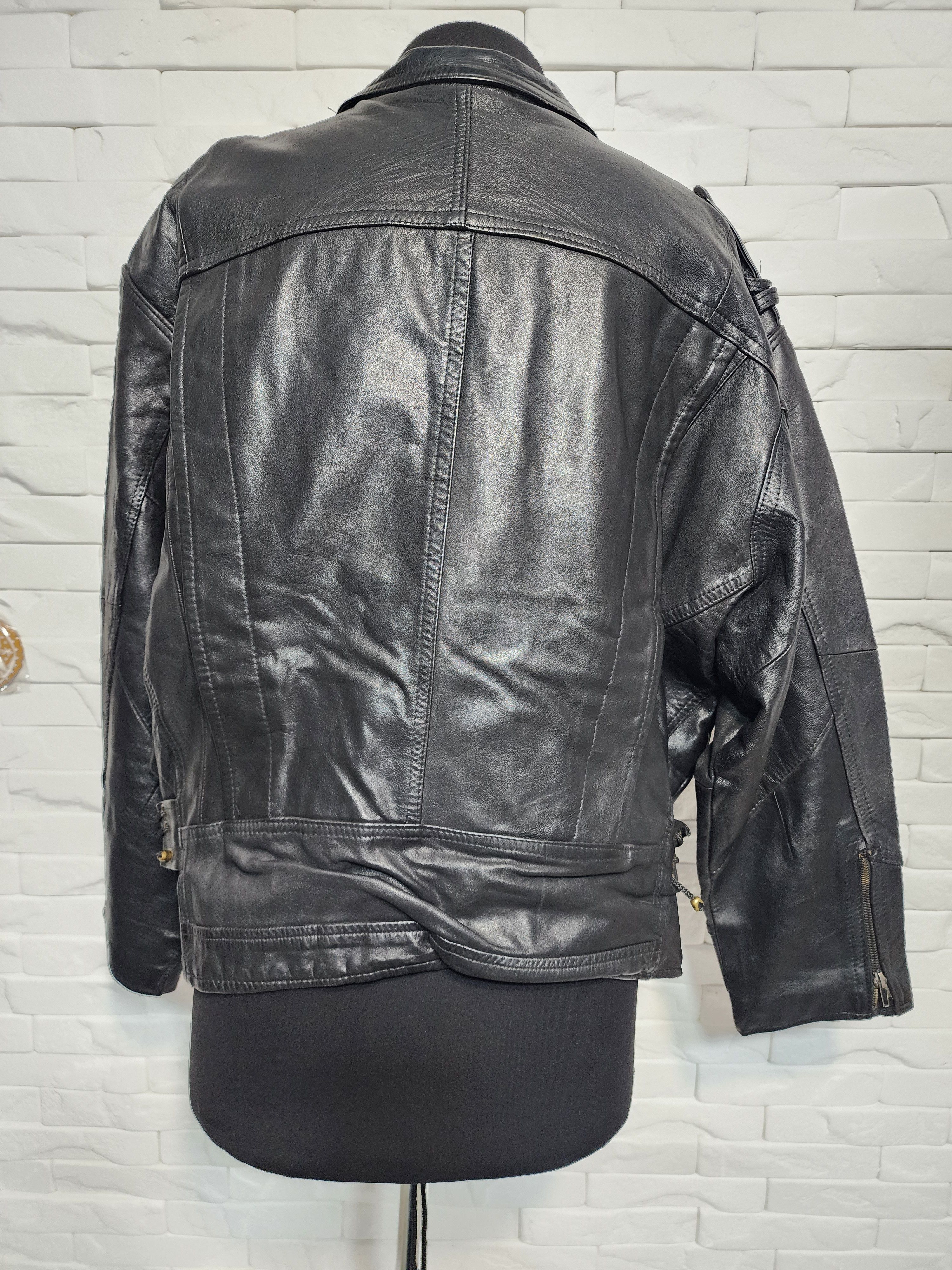 Sports Specialties Women's Leather Biker Jacket: Tough Moto Rocker Outfit Size XXL / US 16-18 / IT 52-54 - 4 Thumbnail