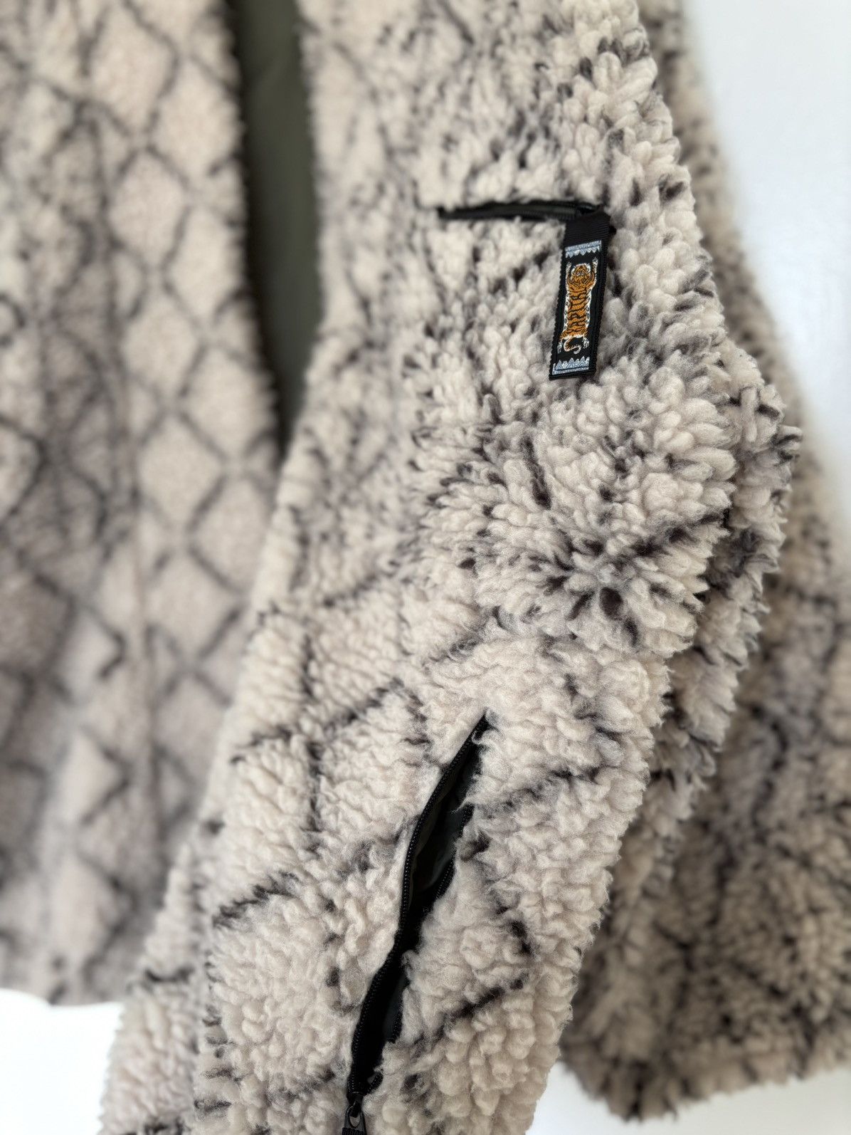 Kapital Kapital Do-Gi Sashiko Boa Fleece Kesa Jacket Size US XL / EU 56 / 4 - 6 Thumbnail