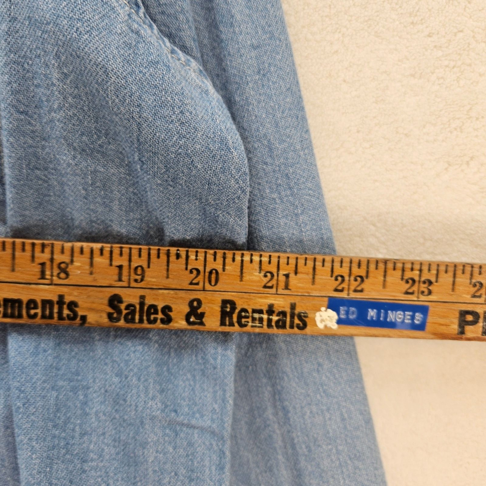 Levi's LEVI'S WOMEN'S LARGE ICON WESERN DENIM SHIRT BLUE NWT Size L / US 10 / IT 46 - 3 Thumbnail