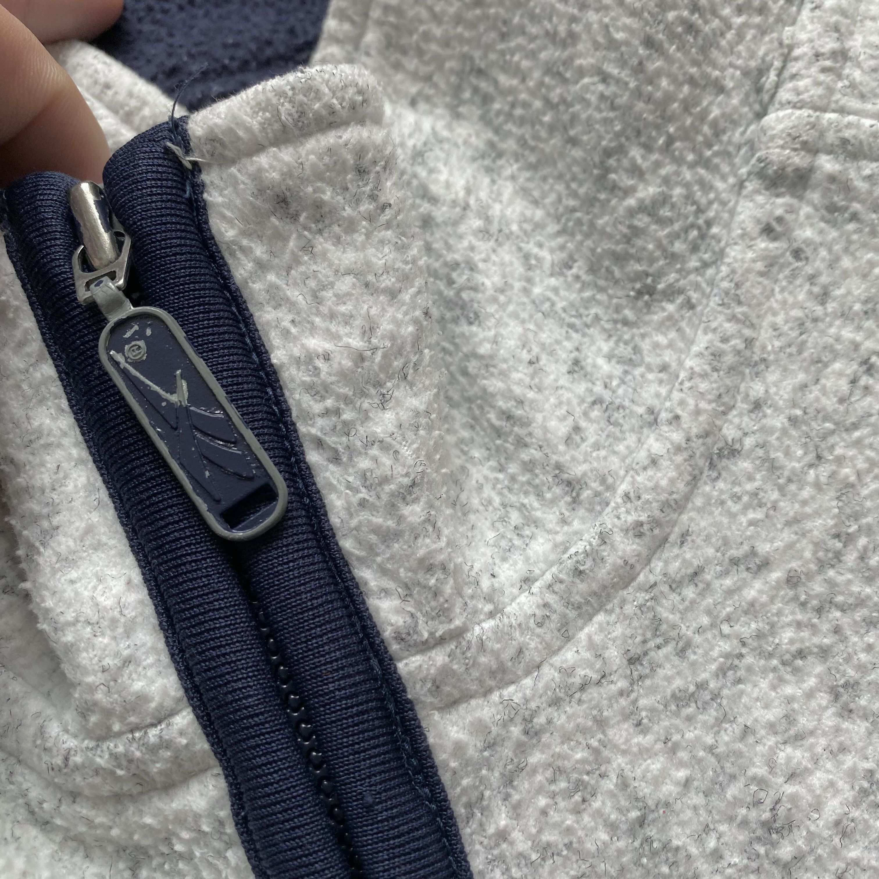Reebok Vintage 80-90s Reebok Fleece Sweater Centr Logo Anorak Size US XL / EU 56 / 4 - 8 Thumbnail