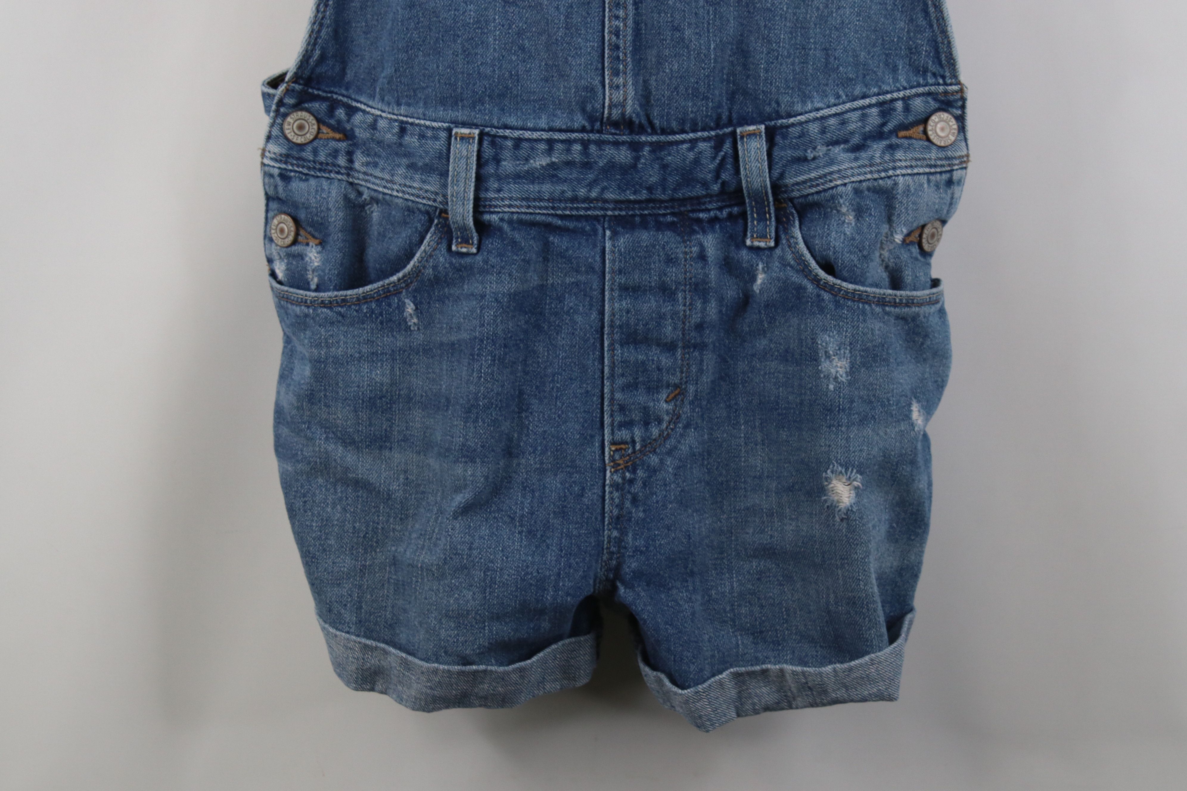 Levi's Vintage Y2K Levis Babydoll Denim Shortalls Overalls Size 27" / US 4 / IT 40 - 3 Thumbnail