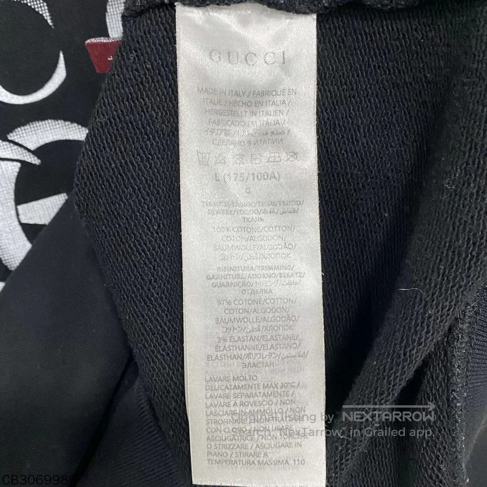 Gucci Black Long Sleeve Graphic Sweatshirt. Size US L / EU 52-54 / 3 - 5 Thumbnail