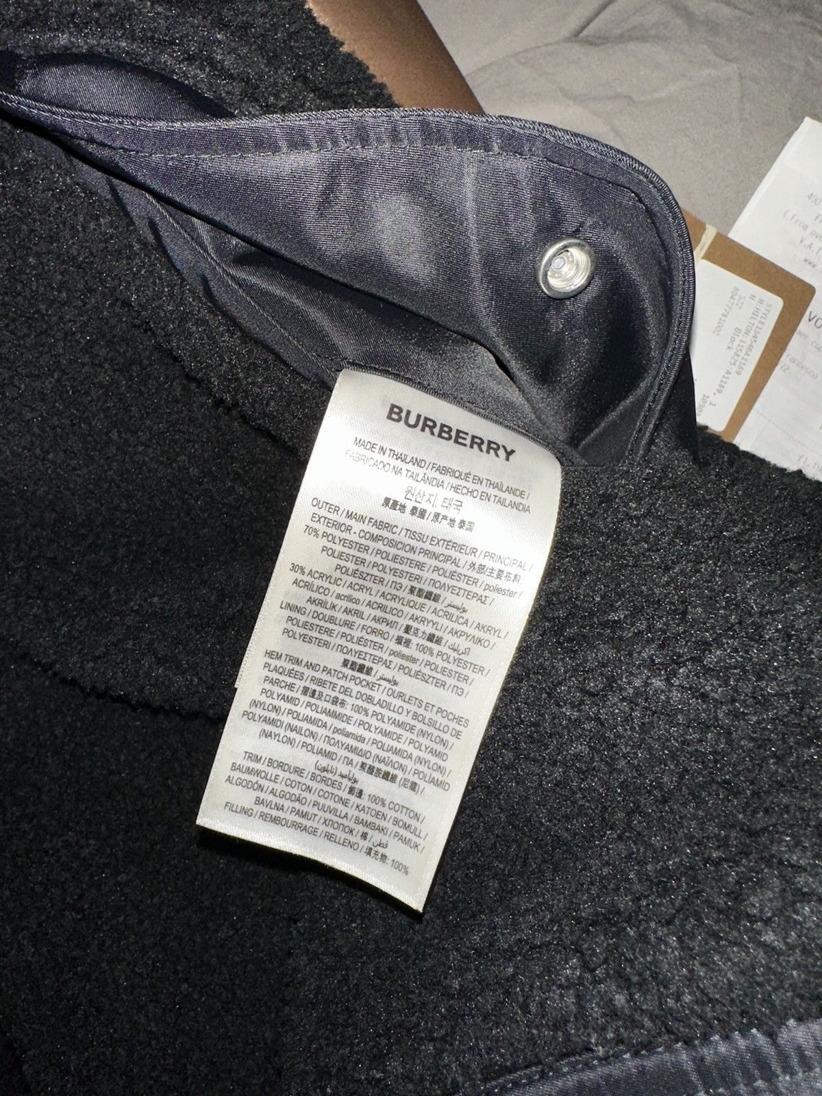 Burberry Burberry Hooded Sherpa Quarter-Zip Size US M / EU 48-50 / 2 - 16 Thumbnail