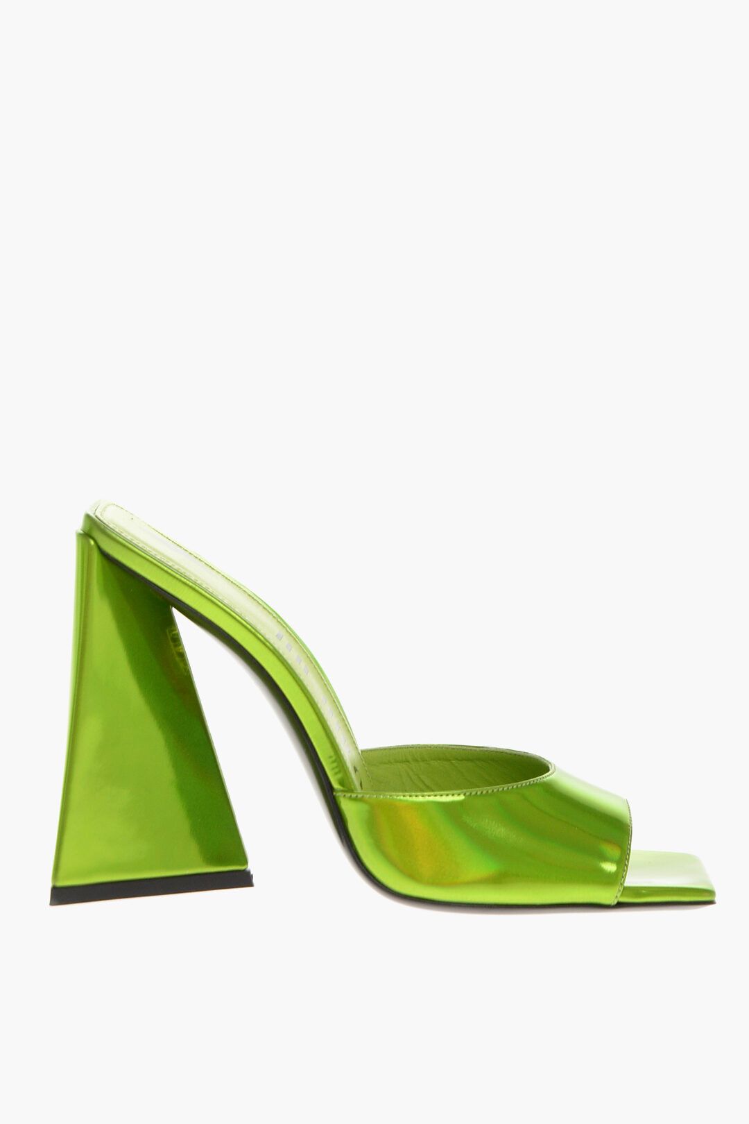 og1mm0724 Leather Devon Open Toe Mules in Green
