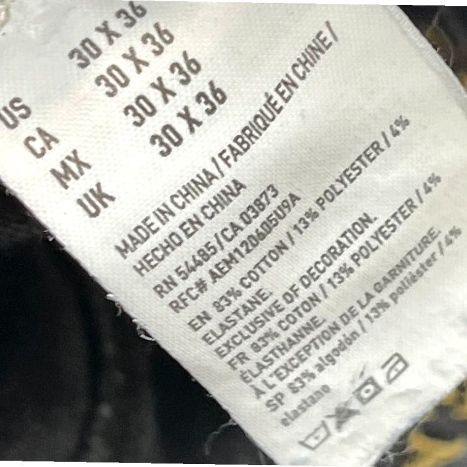 American Eagle Outfitters American Eagle Jeans Men 30x36 Slim Straight Denim Gray 5-Pocket Stretch Casual Grunge Vintage No (remove? vintage says No; not allowed to add info). Size US 30 / EU 46 - 4 Thumbnail
