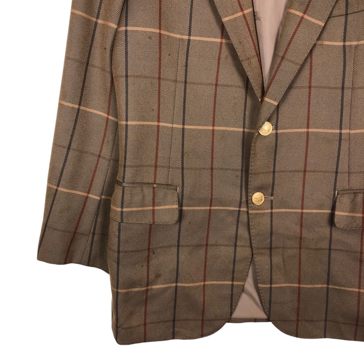 Burberry Vintage Burberrys Double Breasts Jackets Coat Tartan Design Size US M / EU 48-50 / 2 - 4 Thumbnail