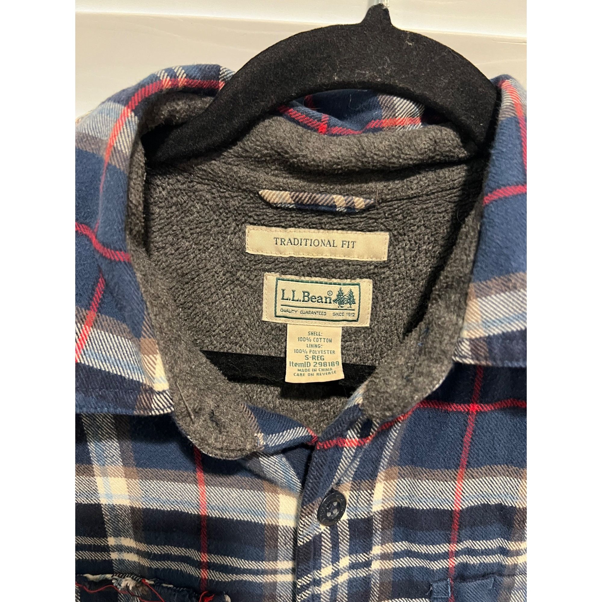 L.L. Bean LL Bean Fleece Lined Flannel Button Up Shirt - Size S Size US S / EU 44-46 / 1 - 3 Thumbnail