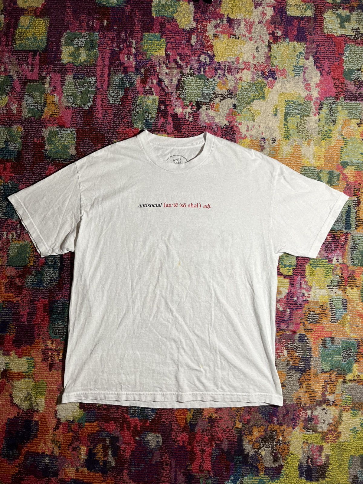 Anti Social Social Club ASSC Red Black Spellout XL Shirt Size US XL / EU 56 / 4 - 2 Thumbnail