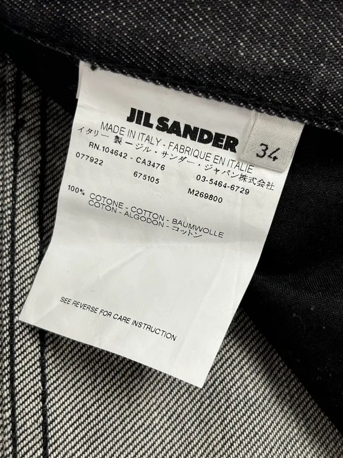 Jil Sander AW2007 Jil Sander Dark Grey Denim Straight Leg Jeans Size US 33 - 11 Thumbnail