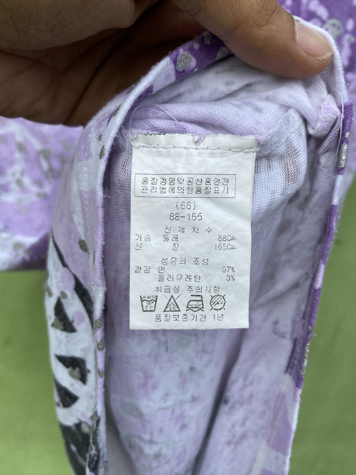 Japanese Brand Selly’s Vintage Purple Peace Tee Dress Y2K Grunge Aesthetic Size M / US 6-8 / IT 42-44 - 14 Thumbnail