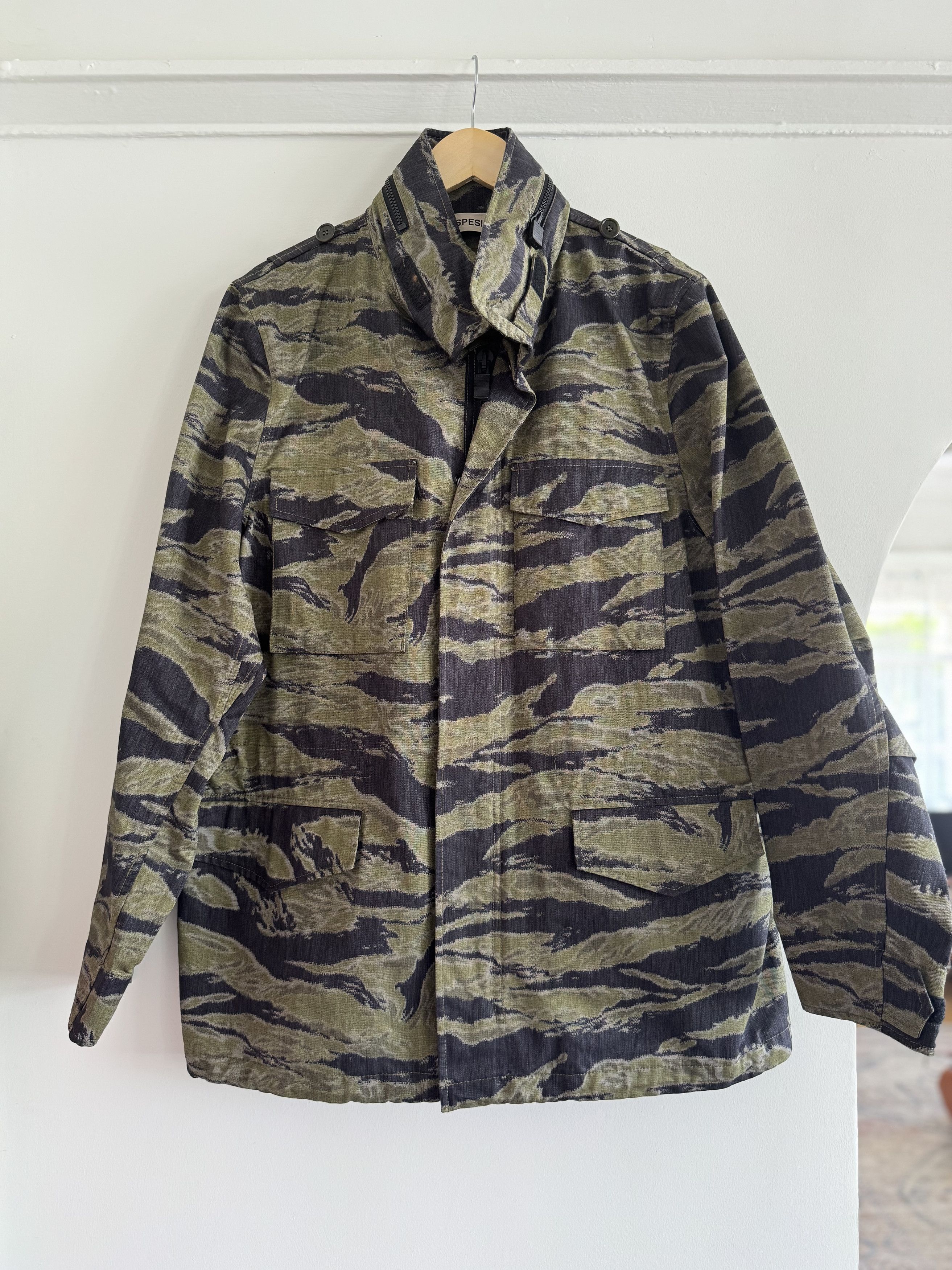 Aspesi Aspesi Cotton Tiger Camo Military Jacket Size US XL / EU 56 / 4 - 1 Thumbnail