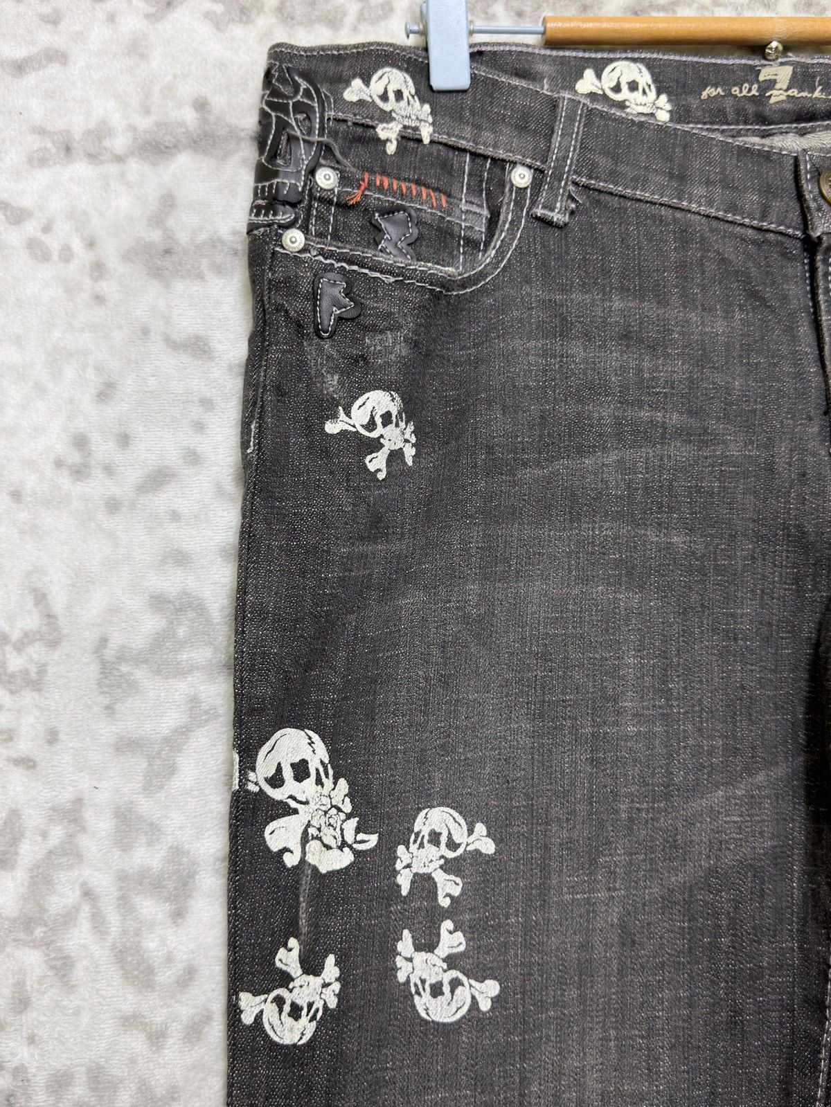7 For All Mankind VINTAGE FLARED FOR ALL MANKIND 7 ☠️ PATCHES DENIM Size US 34 / EU 50 - 8 Thumbnail