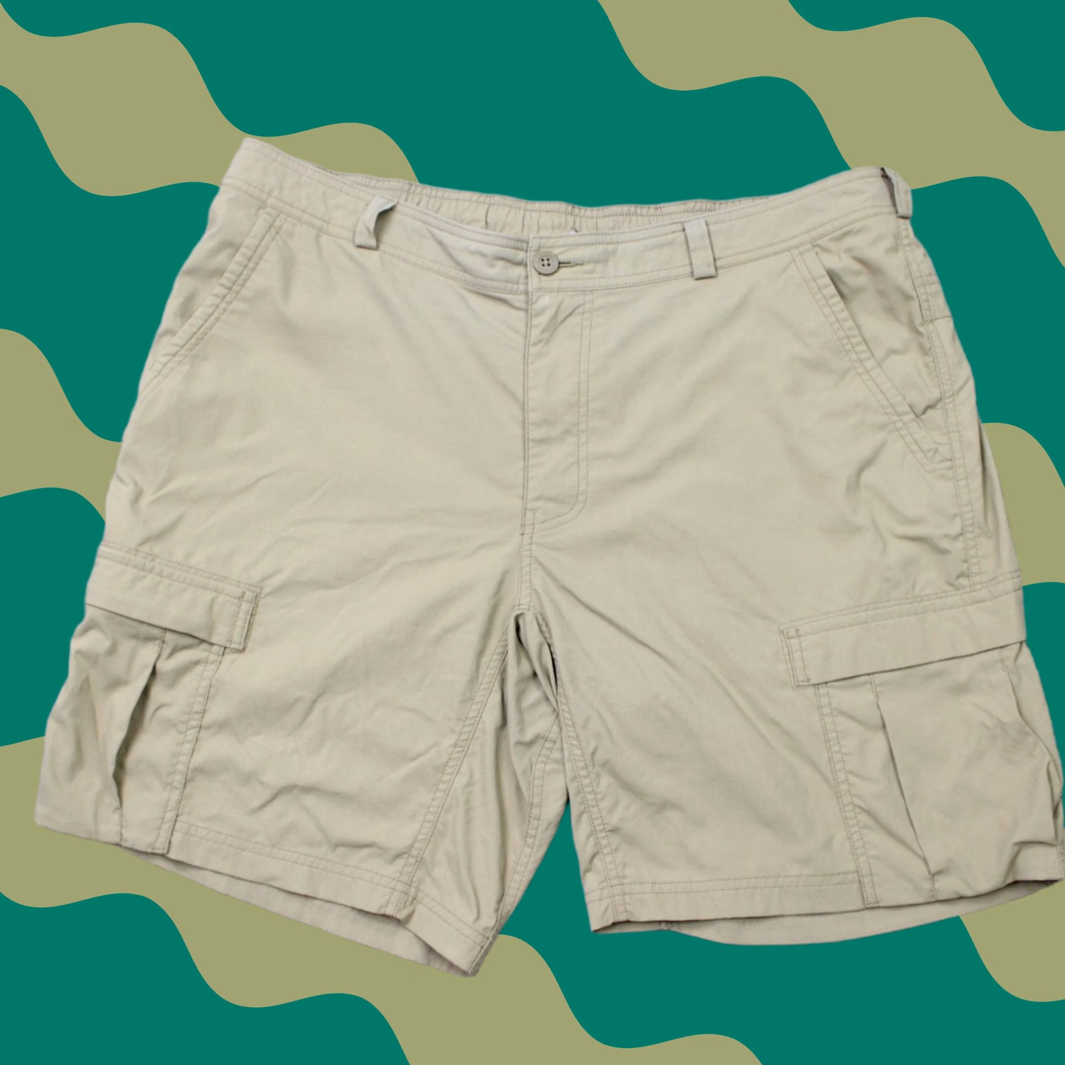 Vintage REI Co-op Mens Shorts Beige 40 9" Cargo Nylon Stretch Lightweight Hiking Size US 40 / EU 56 - 1 Thumbnail