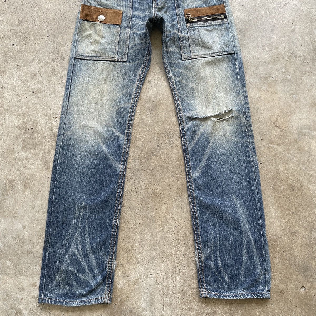 Edwin Vintage Edwin Exclusive Distressed Faded Denim Jeans Pants Size US 30 / EU 46 - 5 Thumbnail