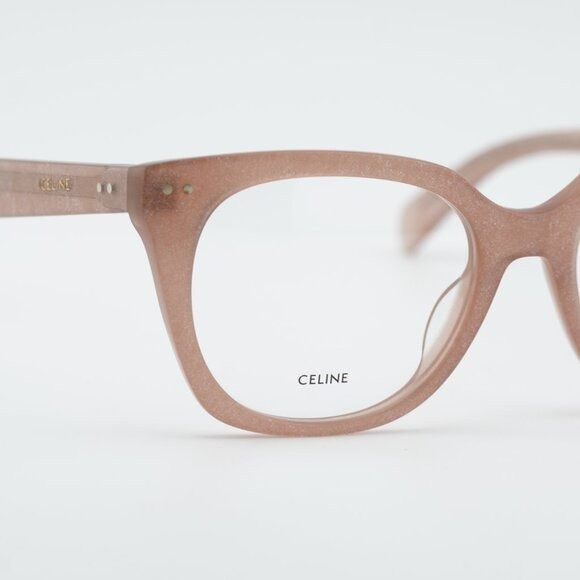 Celine Celine CL50116I 074 Eyeglasses Pink with Glitter 52mm Square Size ONE SIZE - 6 Thumbnail