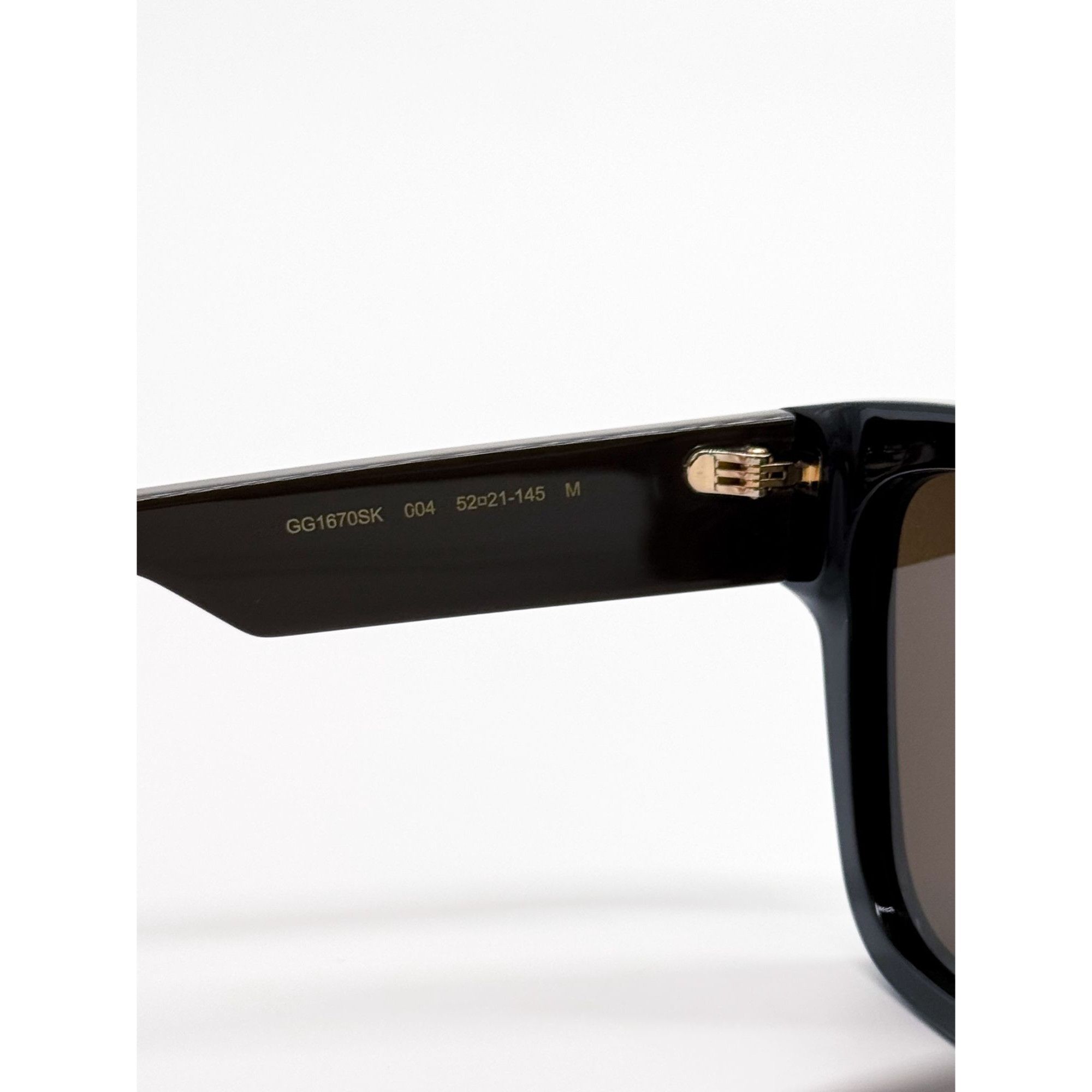 Gucci NEW GUCCI SUNGLASSES GG1670SK 004 BLACK/BROWN MEN EYEWEAR Size ONE SIZE - 7 Thumbnail