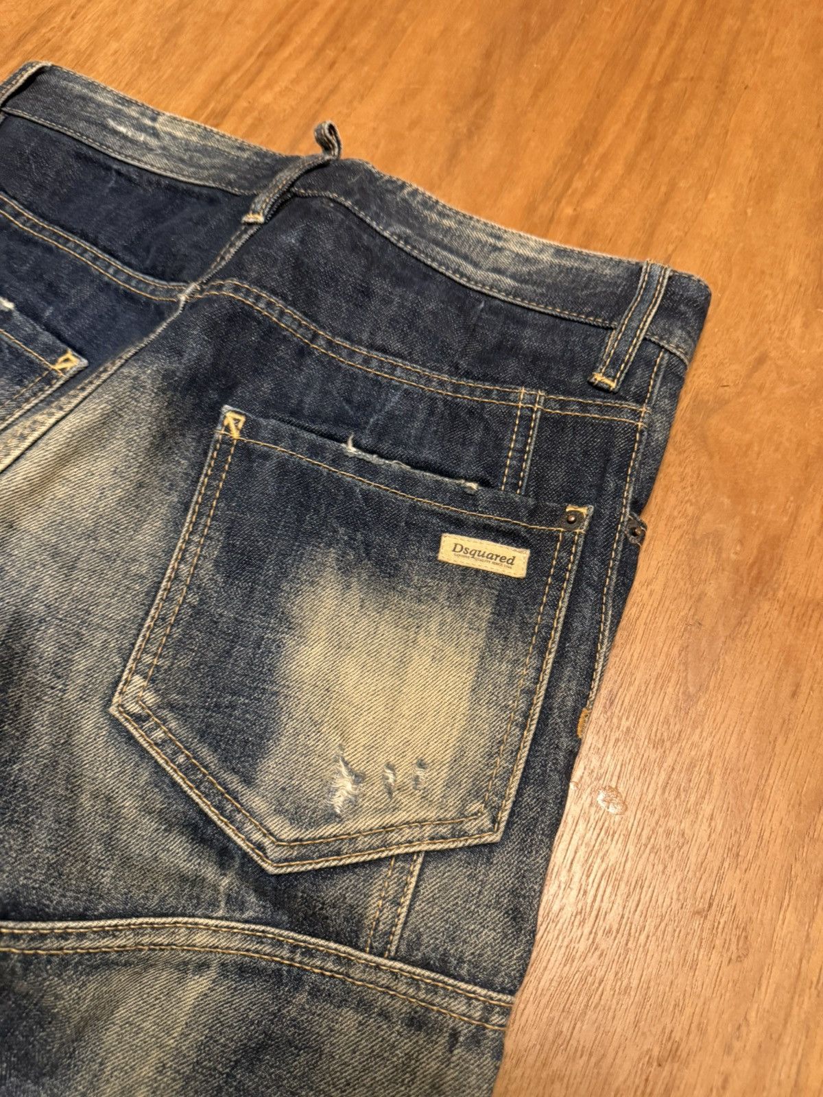 Dsquared2 Dsquared cropped denim, jean Japanese distressing Size US 31 - 10 Thumbnail