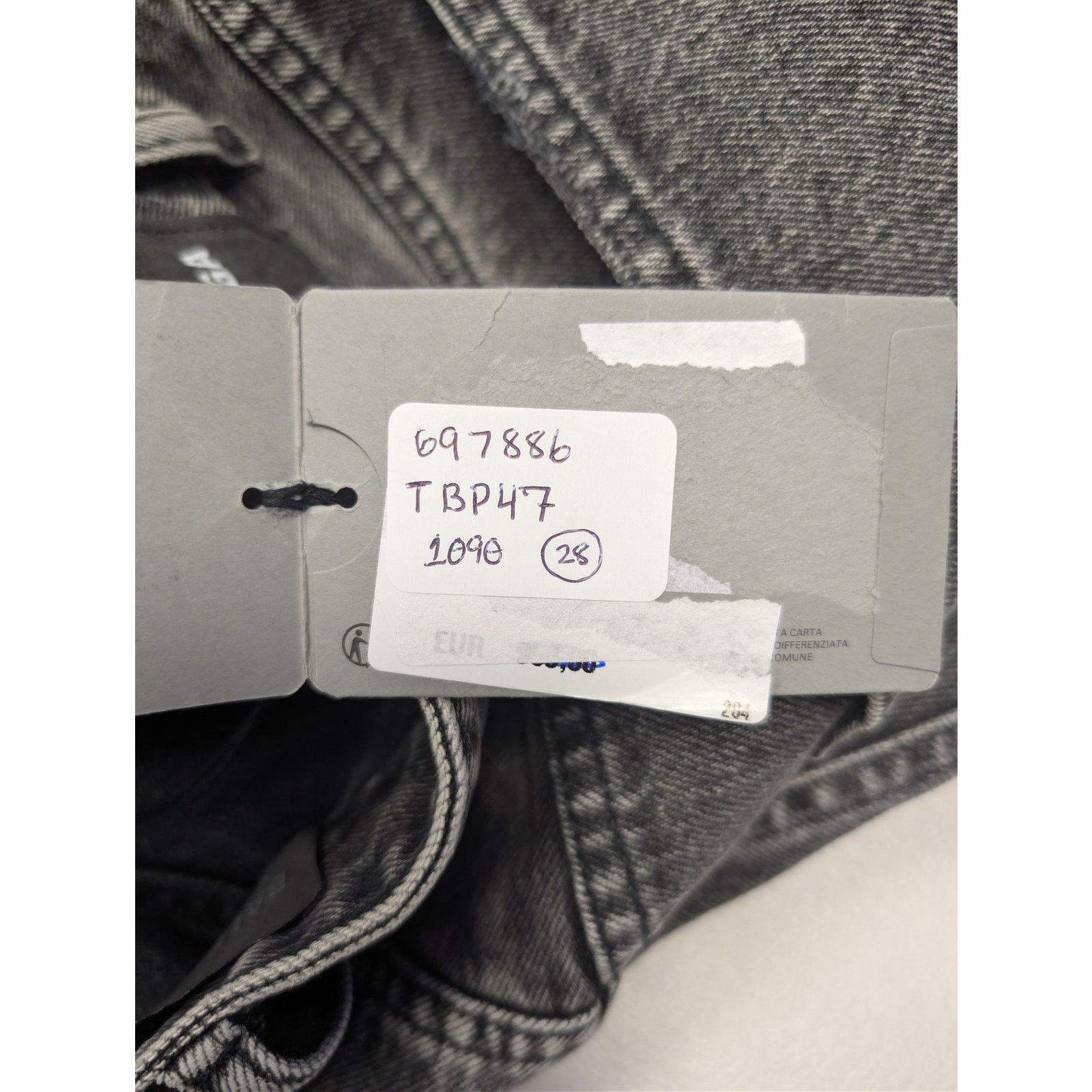 Balenciaga o1rshd1 Low Crotch Distressed Loose Denim Jeans in Black Size US 28 / EU 44 - 22 Thumbnail