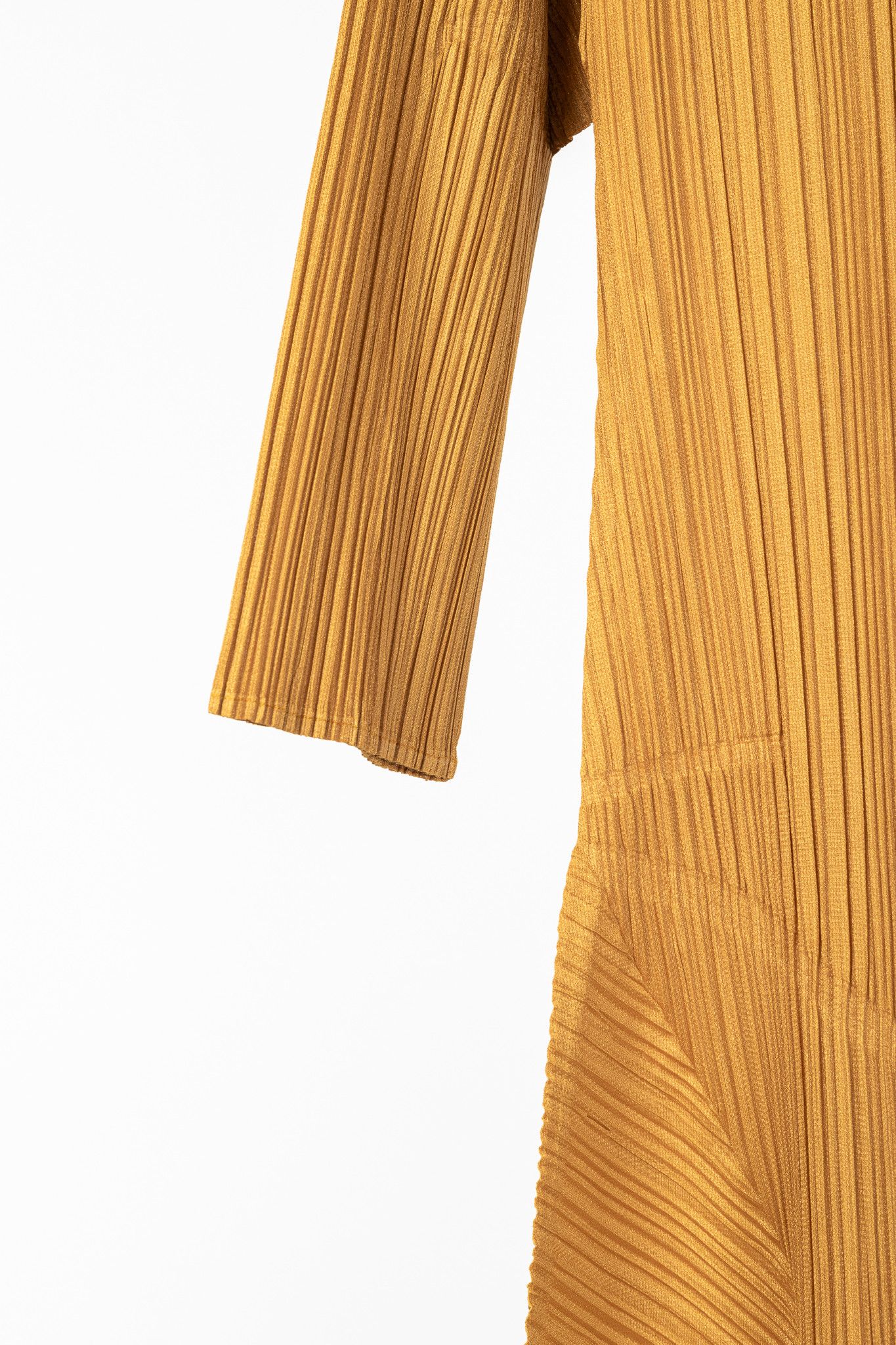 Pleats Please Issey Miyake Pleats Please Issey Miyake Orange 3/4-Sleeve Midi Dress Size L / US 10 / IT 46 - 5 Thumbnail