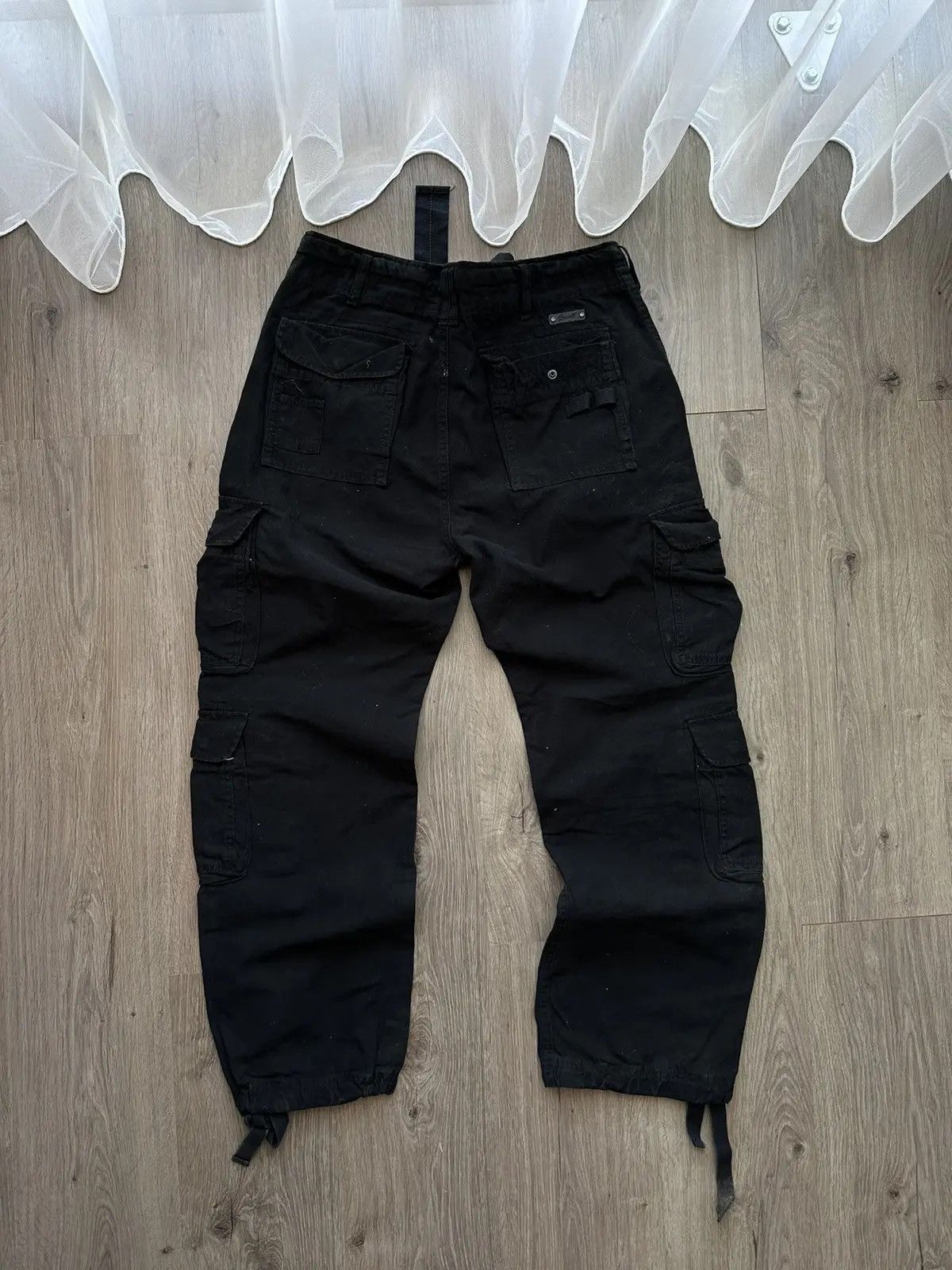 Japanese Brand × Vintage Vintage Cargo Bandit Denim Black Streetwear Pants Size US 32 / EU 48 - 12 Thumbnail