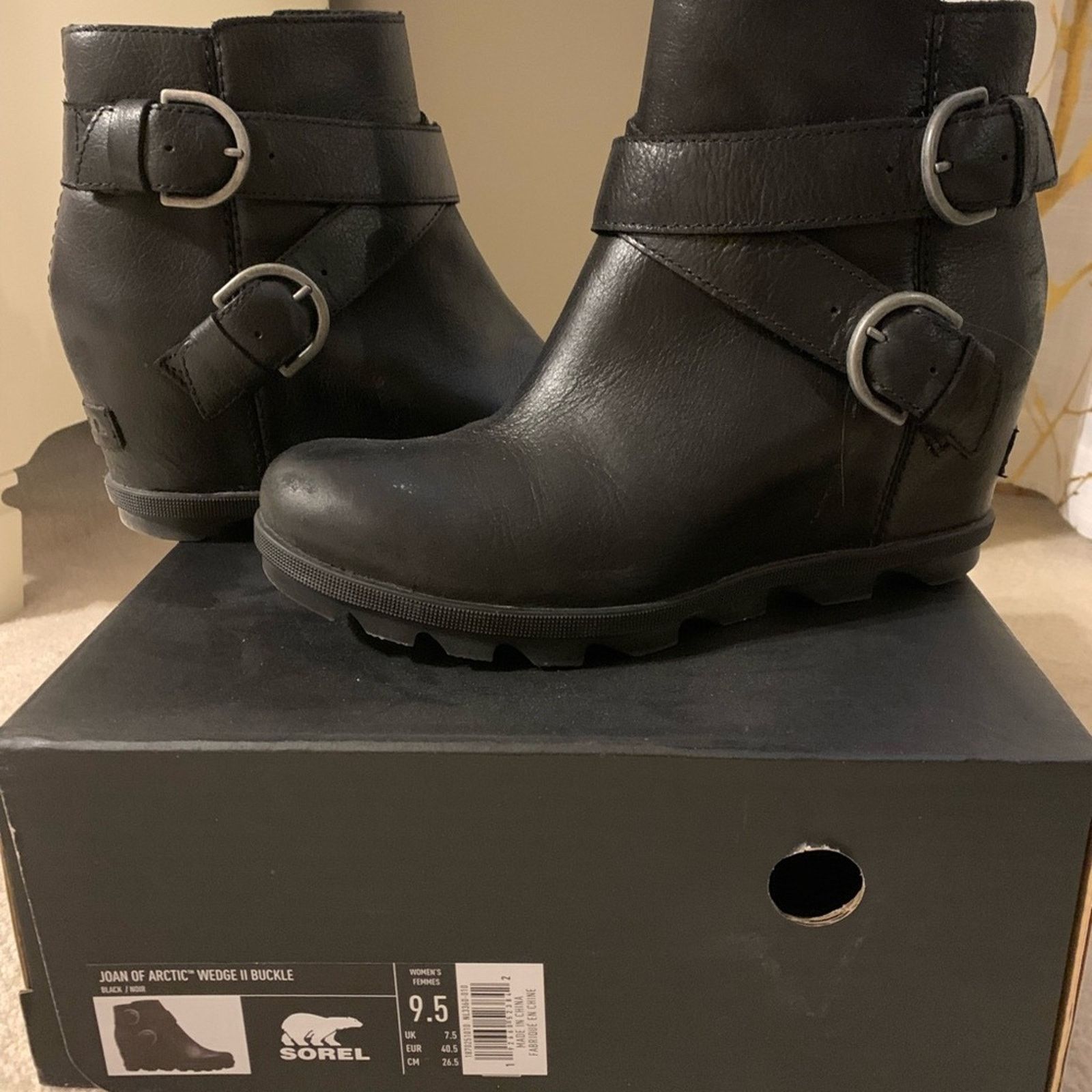 SOREL Women's Joan Of Arctic™ Wedge II Buckle Bootie Size US 9.5 / IT 39.5 - 1 Thumbnail