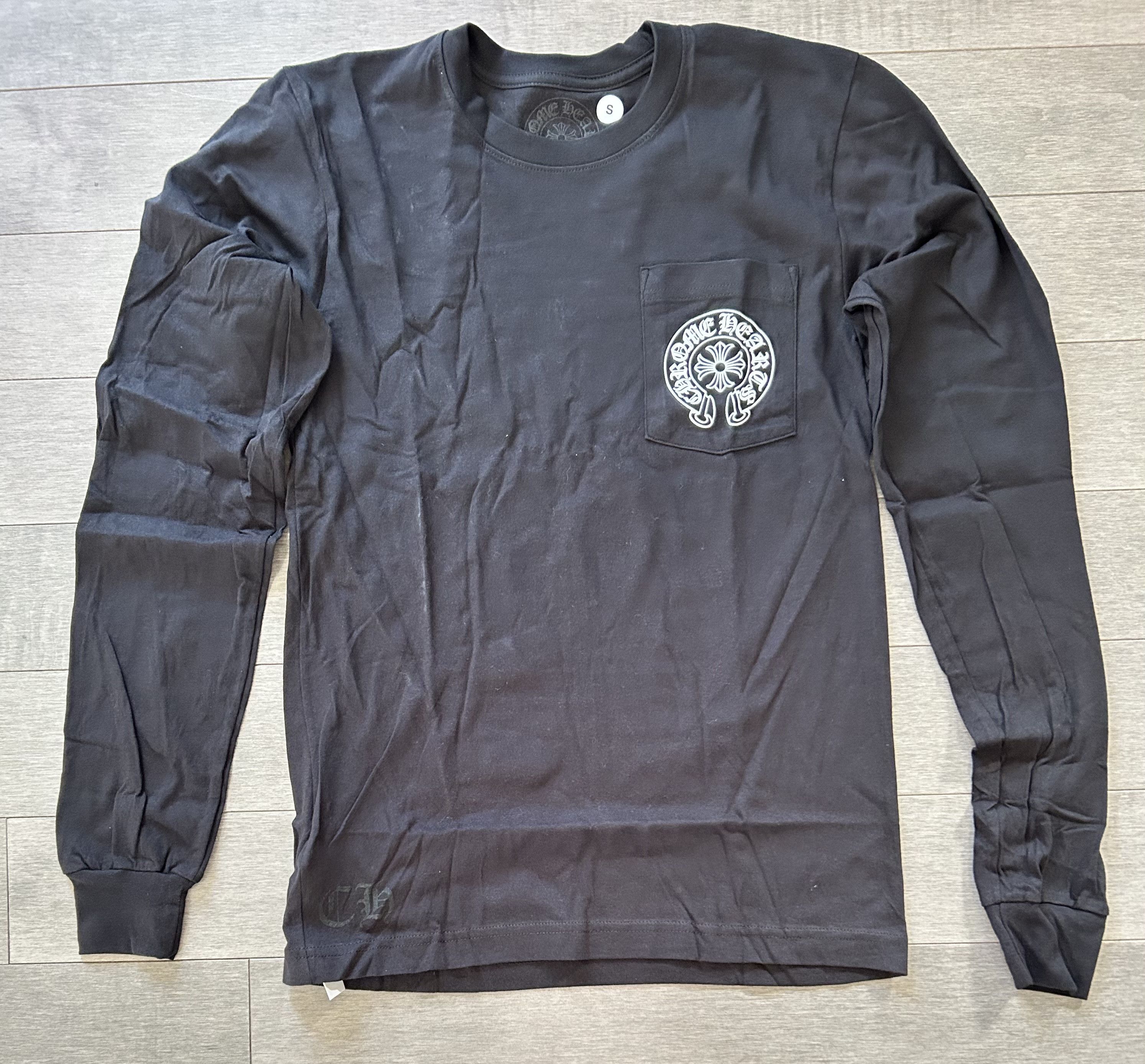 Chrome Hearts Chrome Hearts Horse Shoe Miami Exclusive LS Pocket Tee Black Size US S / EU 44-46 / 1 - 2 Thumbnail