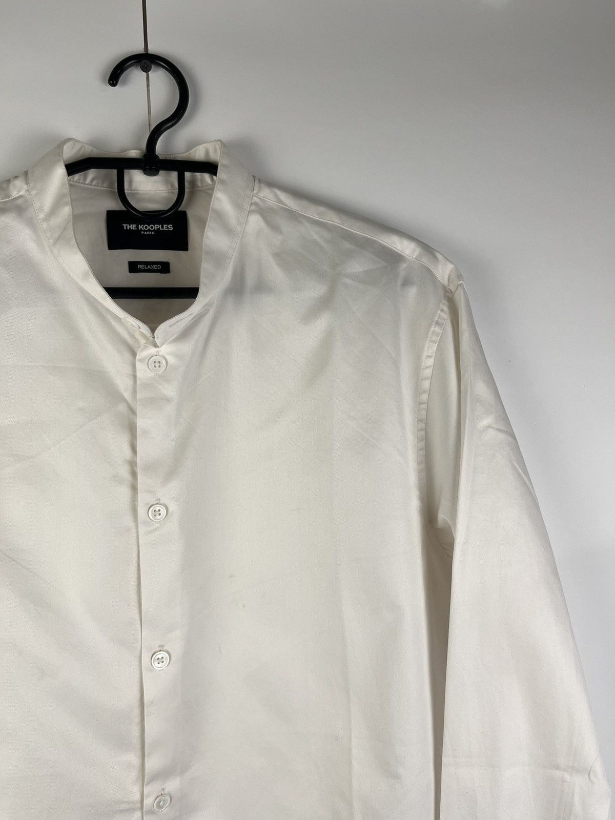 The Kooples The Kooples Solid Men's Cotton Long Sleeve Shirt Button Up Size US M / EU 48-50 / 2 - 3 Thumbnail