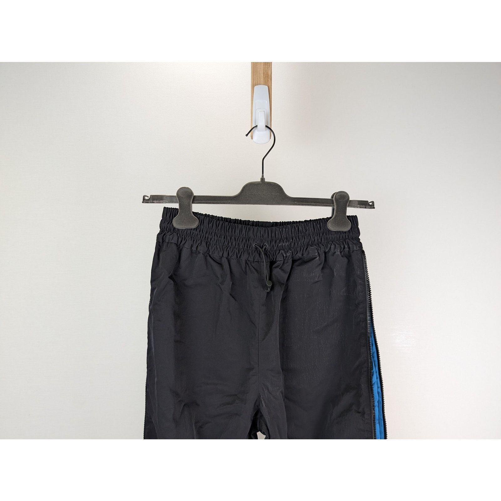 Bottega Veneta o1rshd1 Tech Nylon Trousers Pant in Black/Pacific Size US 30 / EU 46 - 2 Thumbnail