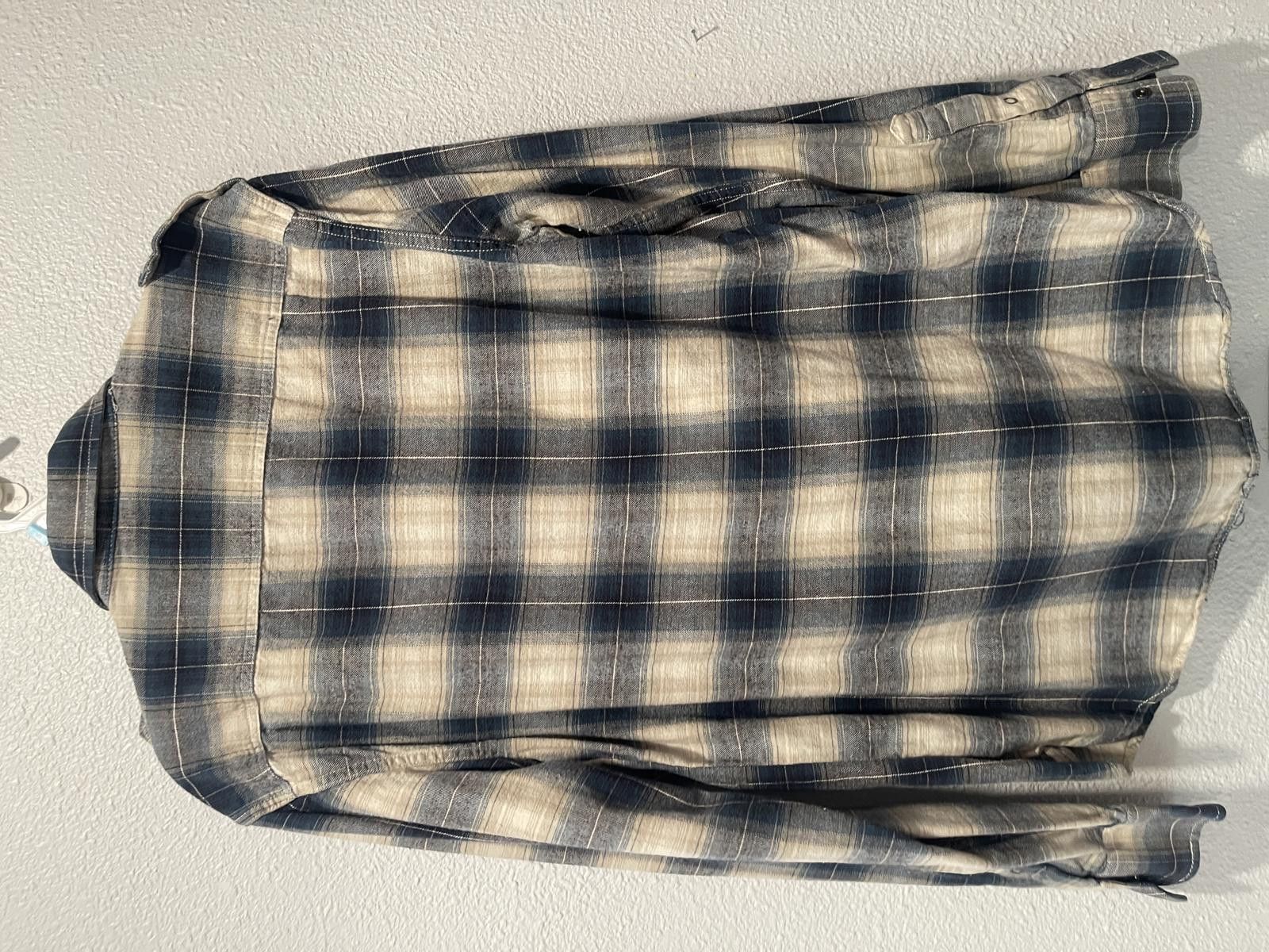 American Eagle Outfitters American Rag Men's Medium Plaid Flannel Shirt Size US M / EU 48-50 / 2 - 2 Thumbnail