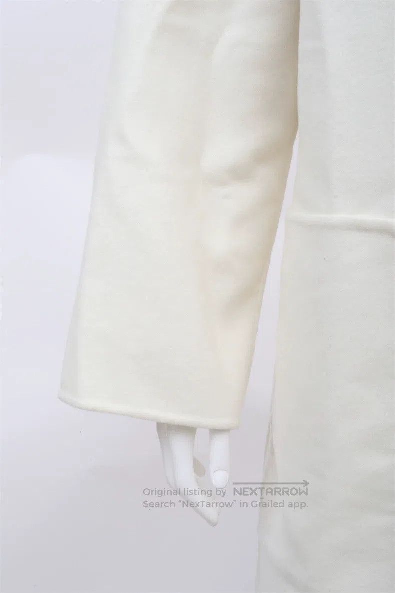 Hermes Hermes White Goat Cashmere Overcoat Size XS / US 0-2 / IT 36-38 - 3 Thumbnail