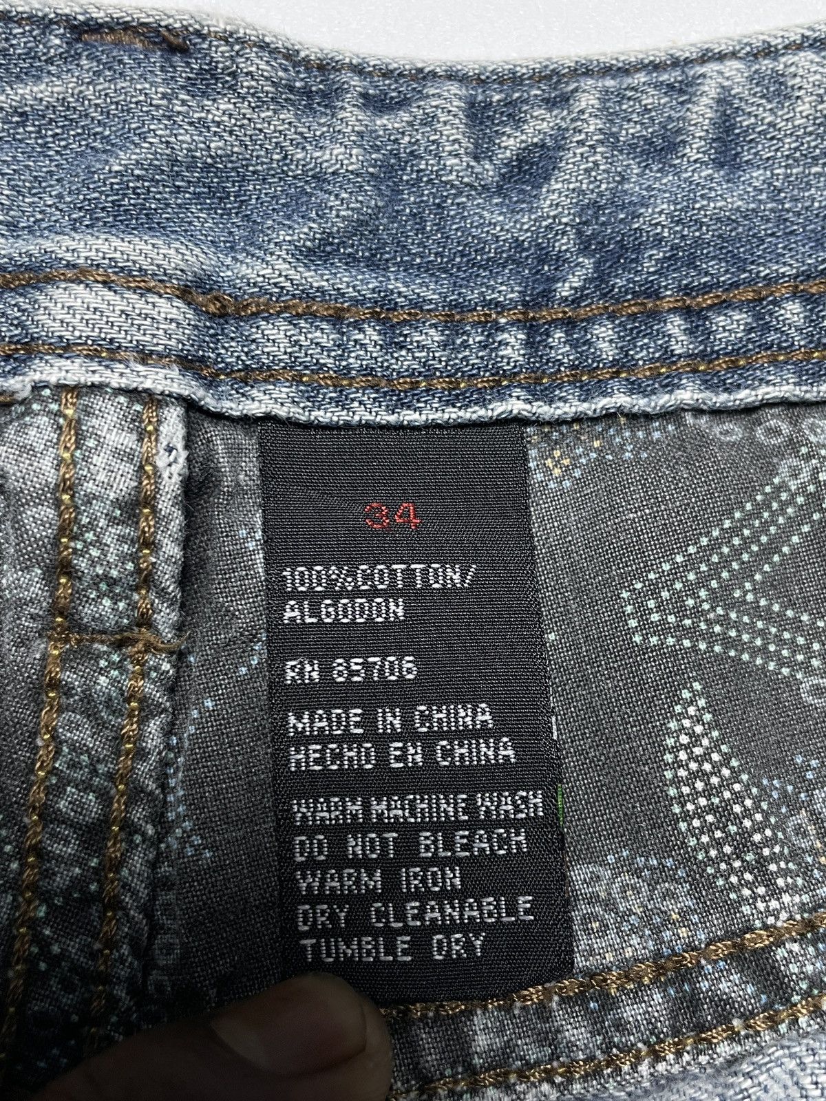 Buffalo David Bitton 2000’s Buffalo David Bitton - Light Wash Denim Pants Size US 34 / EU 50 - 10 Thumbnail