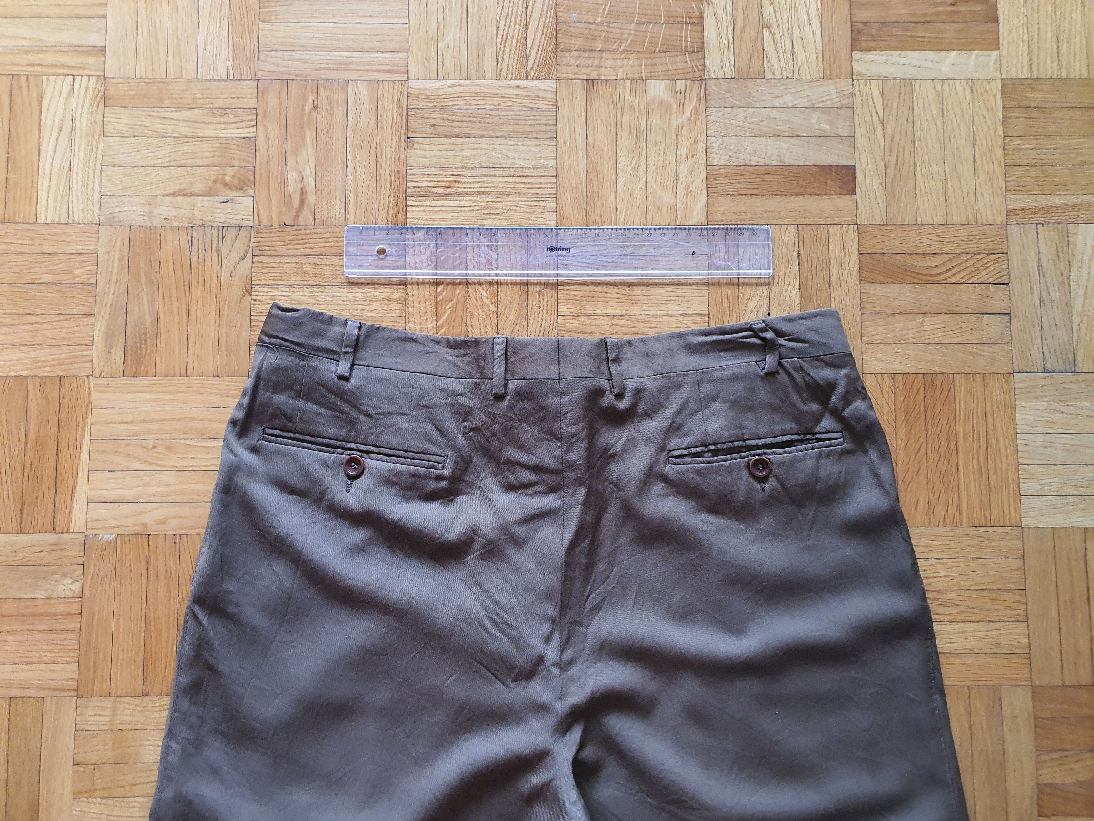 Canali Vintage Pants Trousers - Light, Pleated - Sz EU IT 52, W36 Size 36S - 8 Thumbnail
