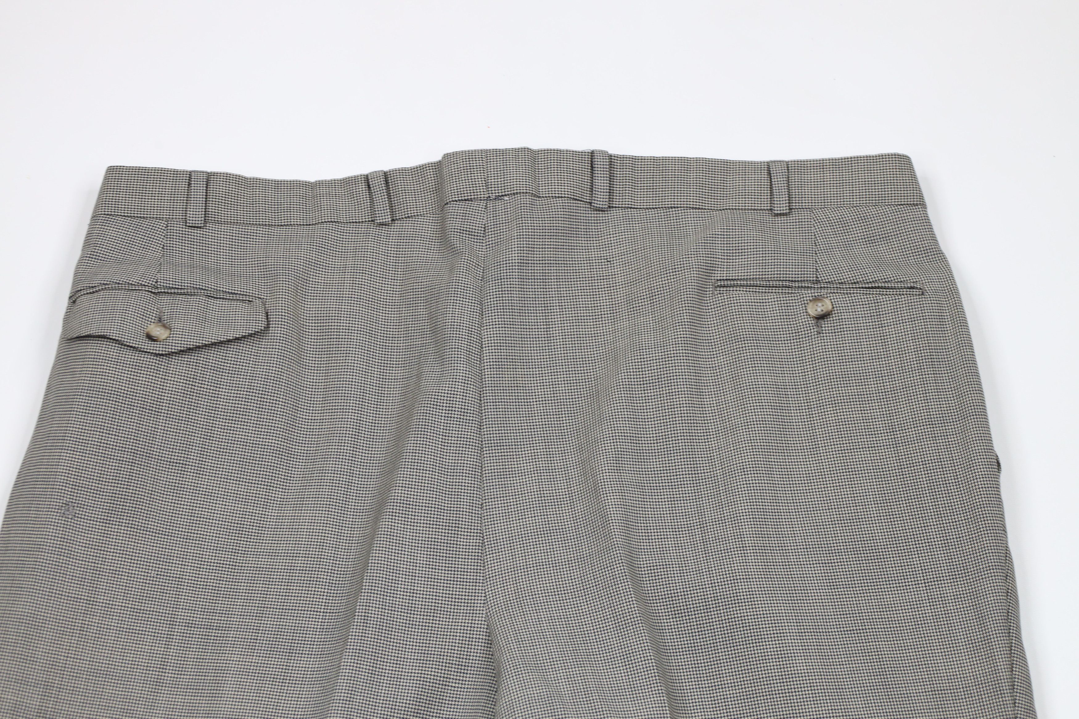 Ralph Lauren × Vintage Vintage 90s Chaps Ralph Lauren Wool Houndstooth Pants Size US 40 / EU 56 - 8 Thumbnail