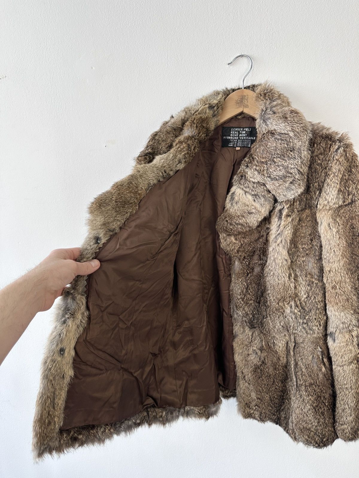 Other Vintage Real Fur Coat Jacket Brown Size 40 M Genuine Fur Size S / US 4 / IT 40 - 11 Thumbnail