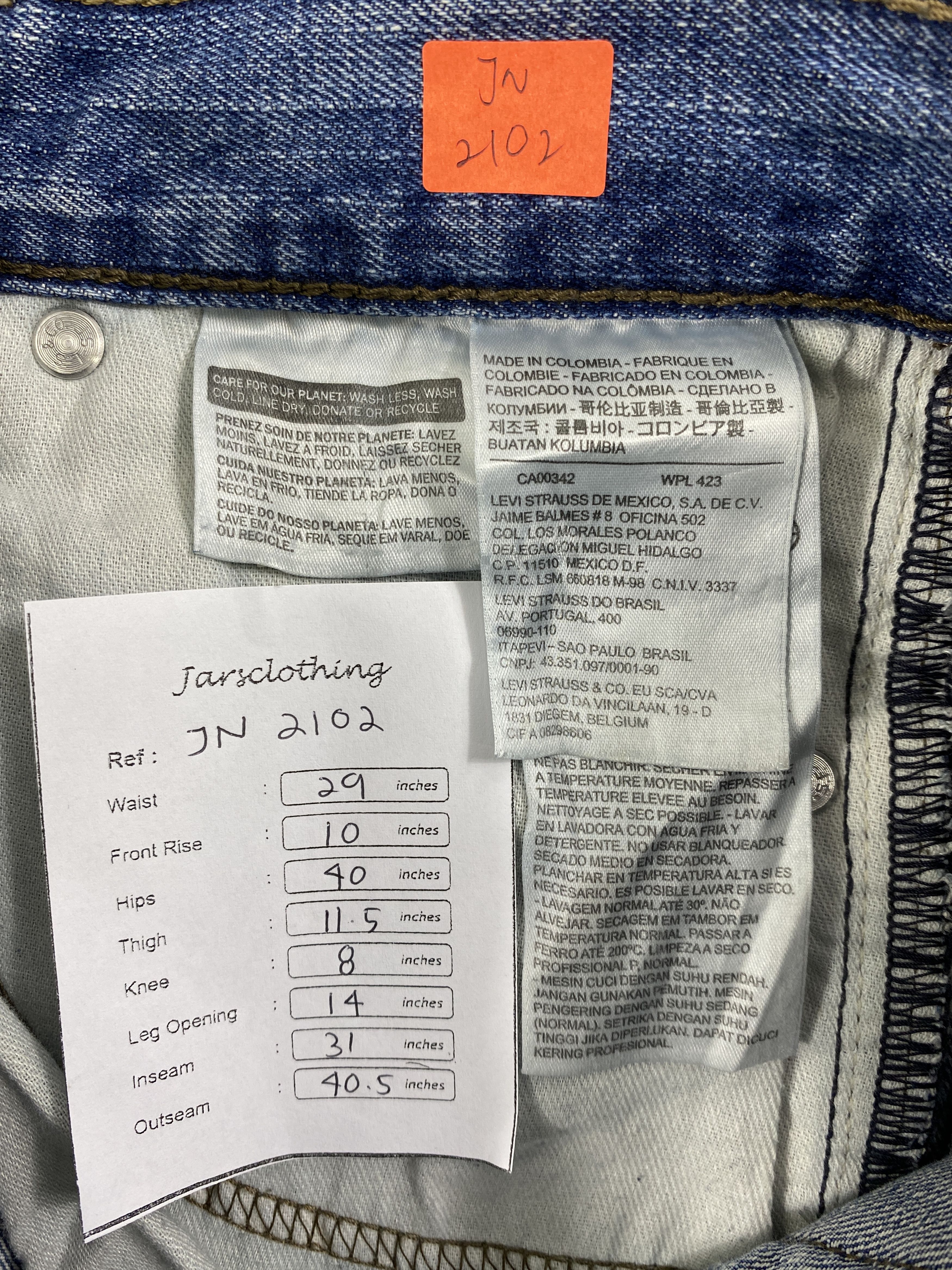 Other Blue Vintage Levi's 514 Jeans 29x31 Denim -JN2102 Size US 29 - 8 Thumbnail