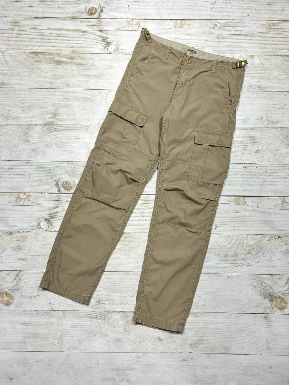 Carhartt Vintage Carhartt WIP Cargo Aviation Pants Distrissed Work Size US 32 / EU 48 - 10 Thumbnail