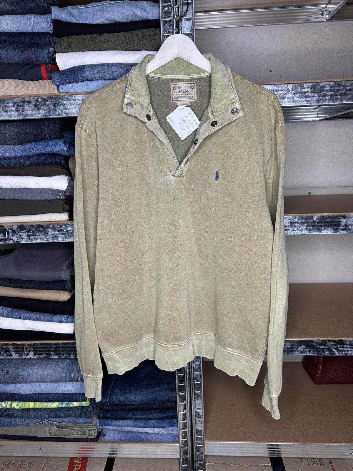 Polo Ralph Lauren Polo Ralph Lauren Authentic Denim Goods Sweatshirt Size US L / EU 52-54 / 3 - 1 Thumbnail