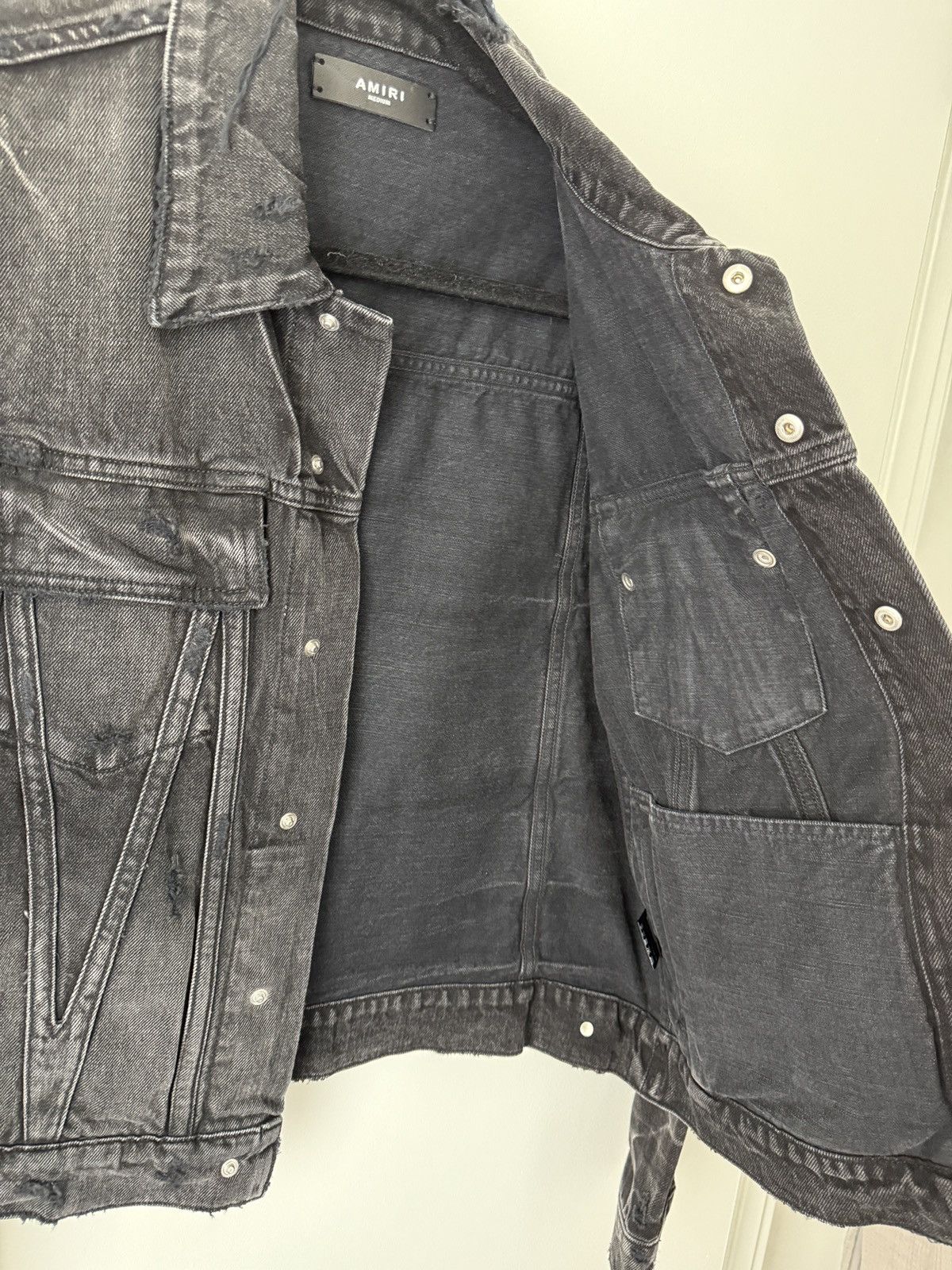 Amiri AMIRI faded panelled denim jacket Size US M / EU 48-50 / 2 - 4 Thumbnail