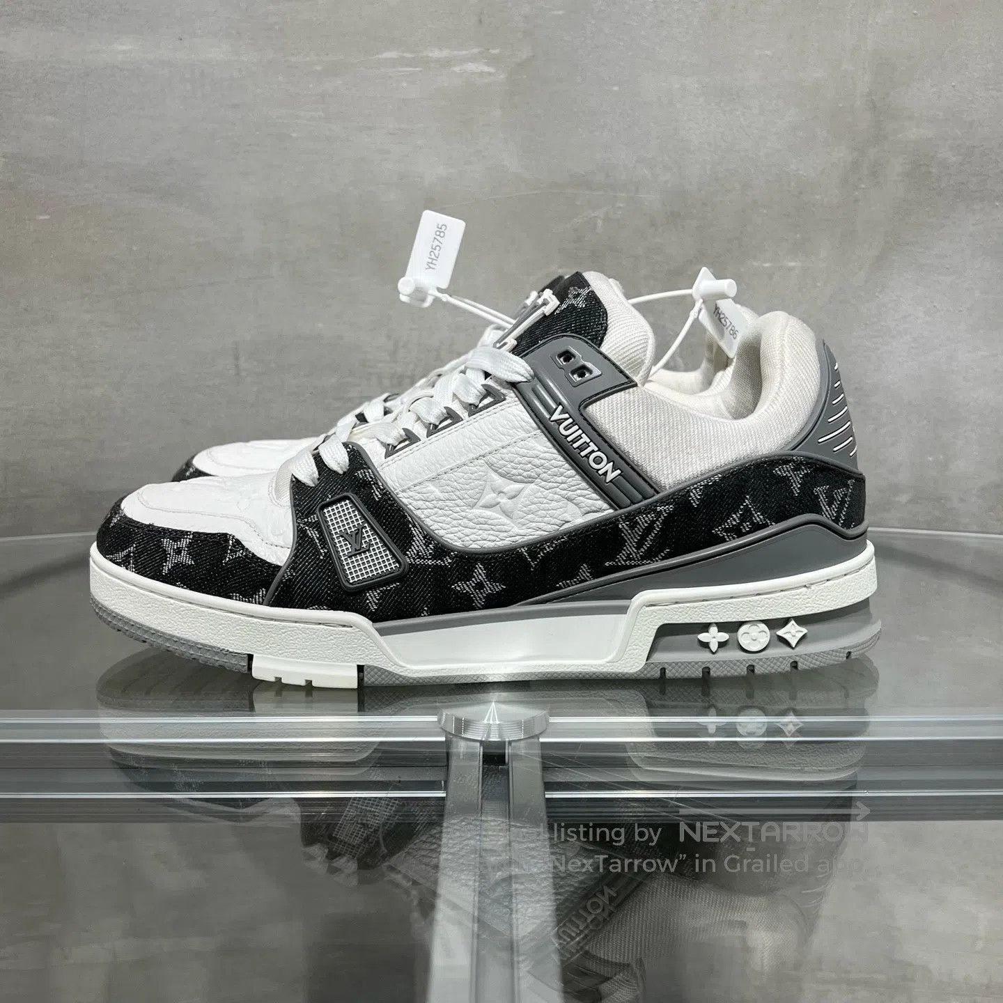 Louis Vuitton Louis Vuitton Trainer White-Grey Jeans shoes Size US 9.5 / EU 42-43 - 3 Thumbnail