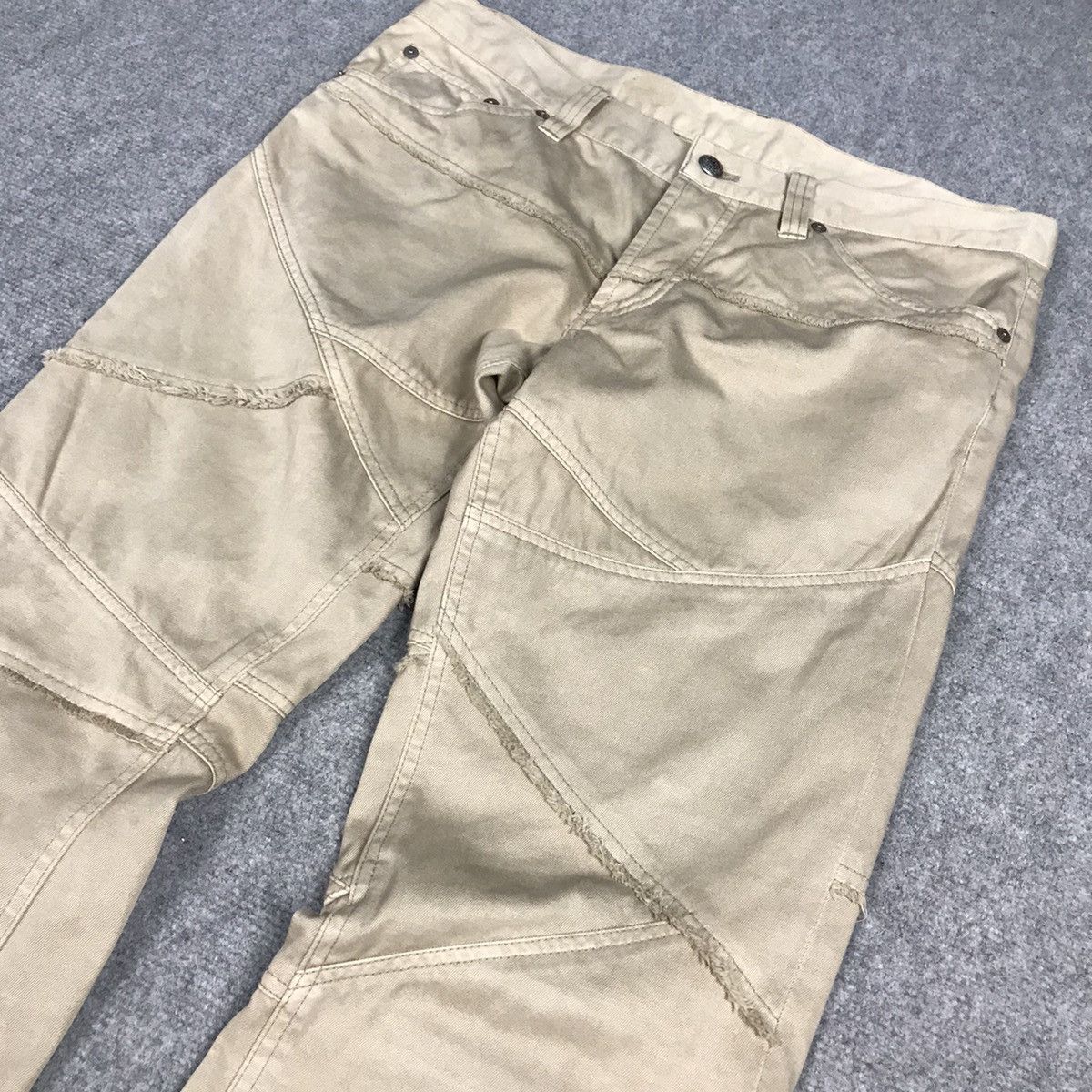 Japanese Brand × Le Grande Bleu (L.G.B.) × Tornado Mart Flare Modern Lovers patchwork Japan design bootcut pants Size US 32 / EU 48 - 7 Thumbnail