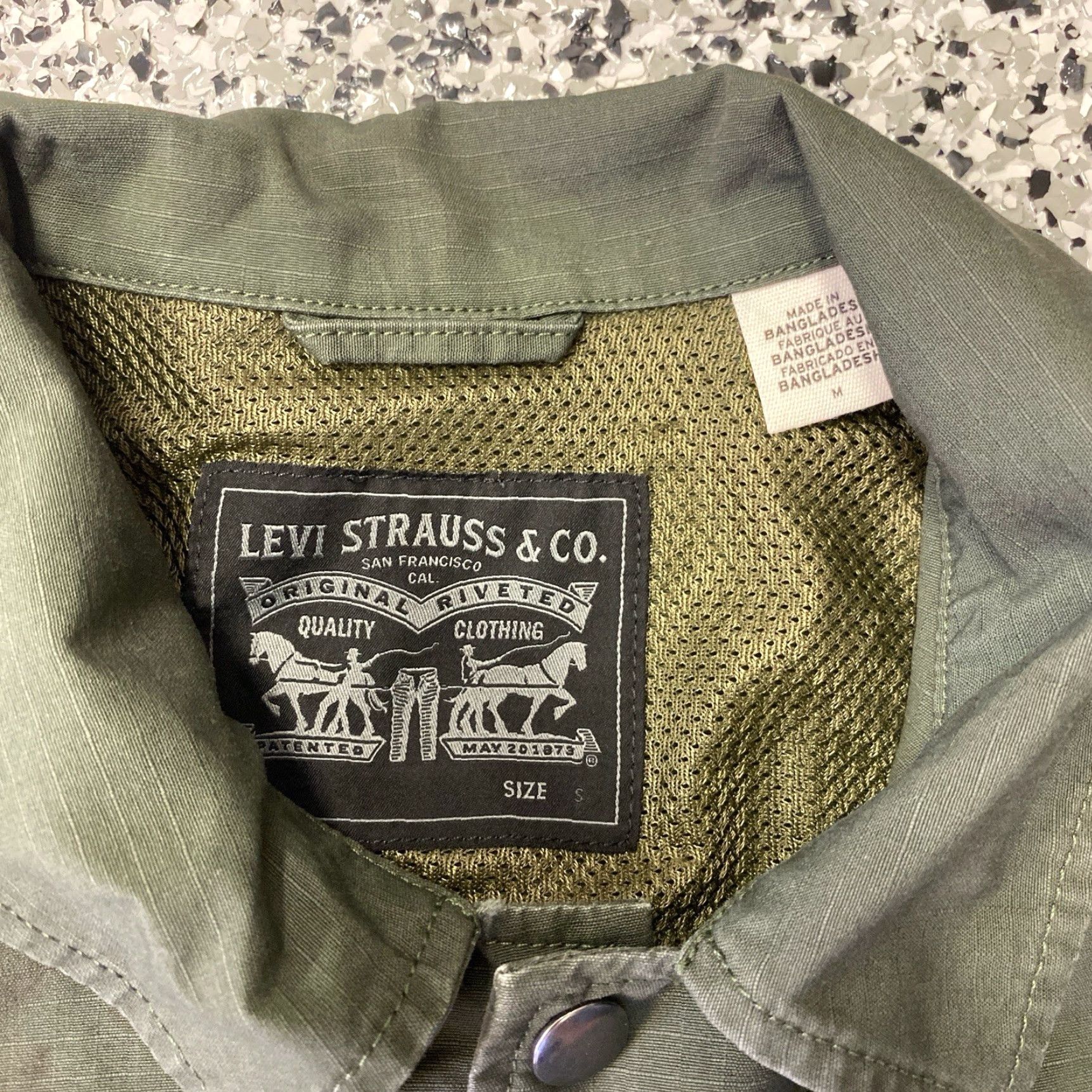 Levi's Levi’s Jacket Shirt Men’s Small Green Ripstop Jacket Green Sample Size US S / EU 44-46 / 1 - 2 Thumbnail