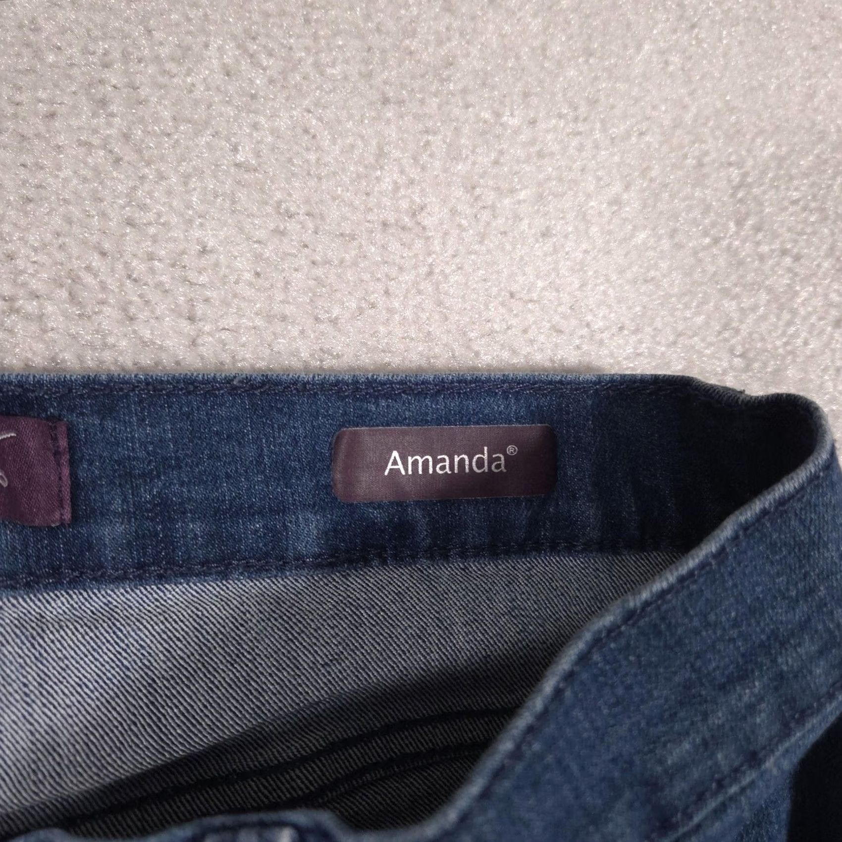Gloria Vanderbilt Gloria Vanderbilt Amanda Jeans Womens 16P Short Blue High Rise Tapered Stretch Denim Cotton Blend Spandex 5-Pocket Zip Button Size 38" / US 16 / IT 52 - 6 Thumbnail